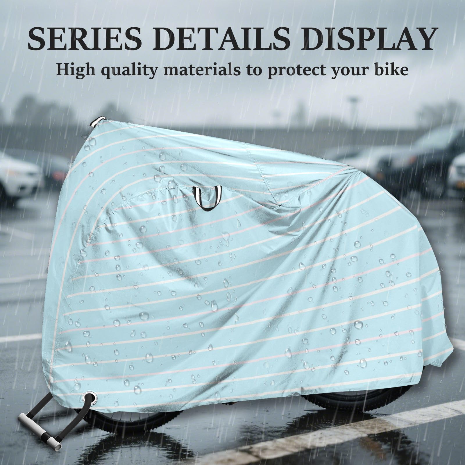 Housse de vélo en polyester imperméable, isolation thermique