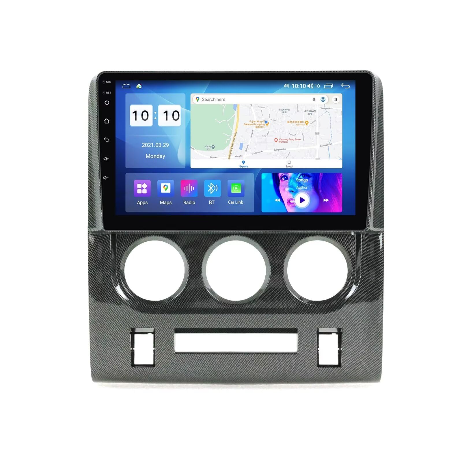 MekedeTech Android Car Radio Stereo for Dodge Challenger 2008 2009 2010 2011 2012 2013 2014 Head Unit,1280 * 720 HD Touch Screen Upgrade with 4G LTE Wireless CarPlay/Android Auto,8 core 8+256G,Black