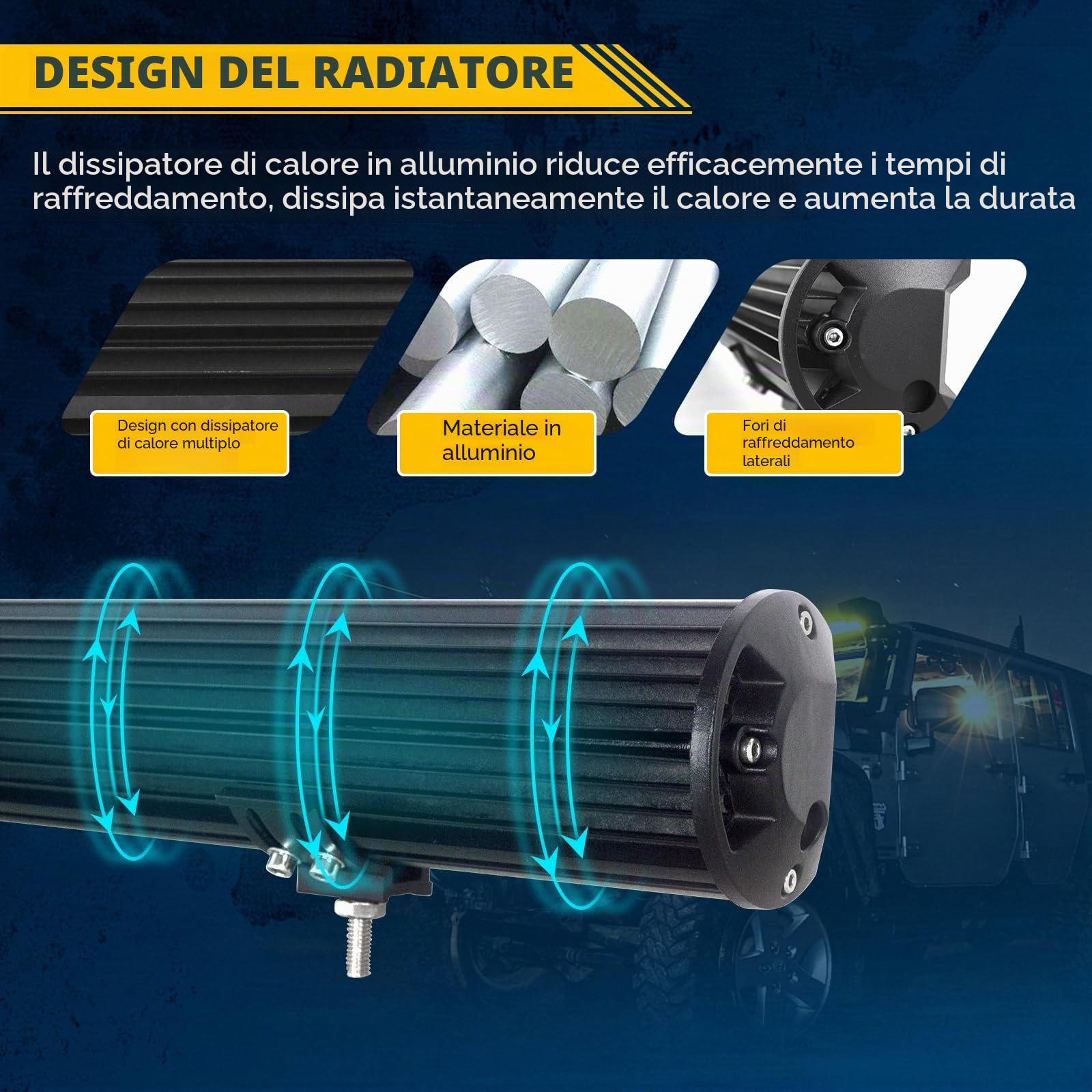 Willpower Barra LED 107cm 42 Pollici 900W Barra Luci LED 12V 24V Combo Fascio Spot e Inondazione Faretti Faro da Lavoro per Fuoristrada Auto Trattore Camion 4x4 Barca ATV