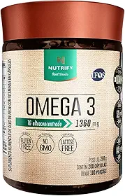 Ômega 3 TG Ultraconcentrado 1360mg Nutrify – 200 Cápsulas, Alta Pureza com Selo IFOS, Forma Triglicerídeos para Máxima Absorção