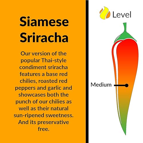 Miniatura 3 de Fat Cat Gourmet - Salsa de ajo y chile siamés sriracha de Fat Cat Gourmet  Dulce, salada, versátil  Sin conservantes  Para salteados, pizza,