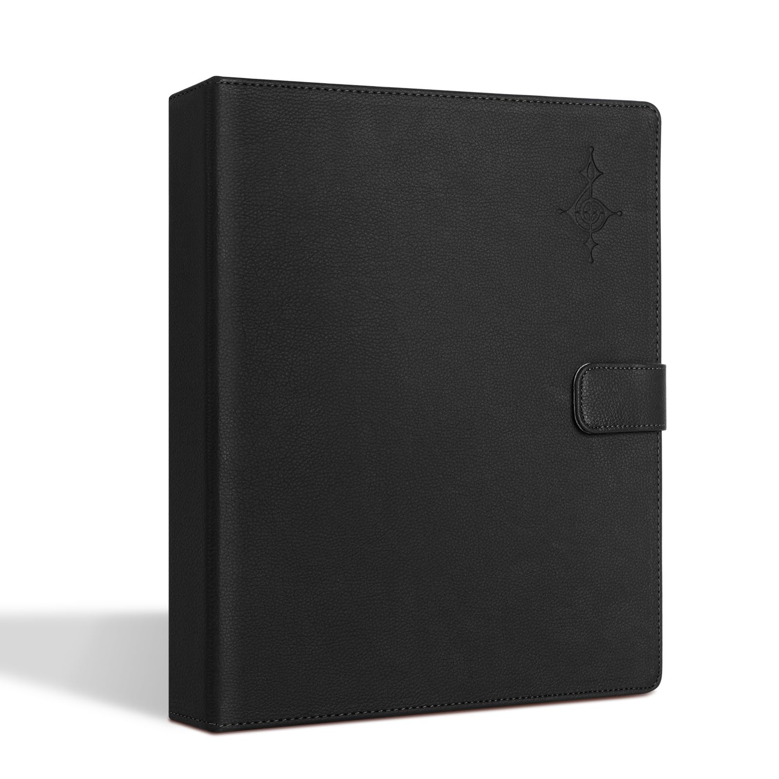 Sheet Music Folder, 25 x 31 x 4cm 30 Loose Sheets Choral Music Folders PU Choir Folder with Hand Strap for Piano Playing and Stage Performance (Black)