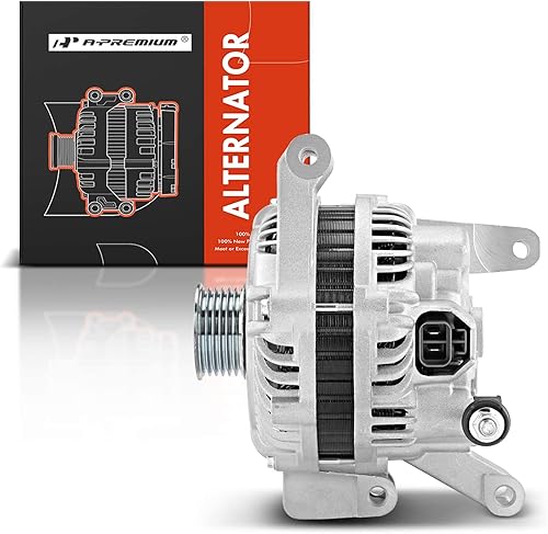 Miniatura 8 de A-Premium Alternador compatible con Mazda 3 2004-2009 L4 2.0L 2.3L, 5 2006-2007 L4 2.3L, aspirado naturalmente, polea de 6 ranuras en sentido