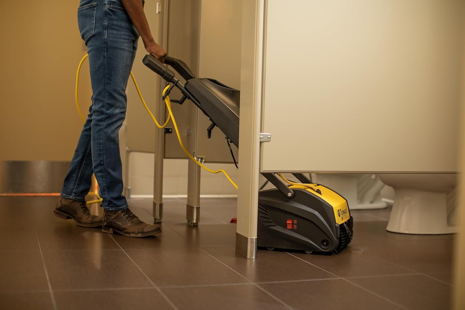 Tornado Vortex 18" Multi-Surface Scrubber – Commercial Floor Cleaner with Cylindrical Brush Technology – Deep Cleaning for Hard Floors, Carpets, & Escalators – Model TS050-W18-U