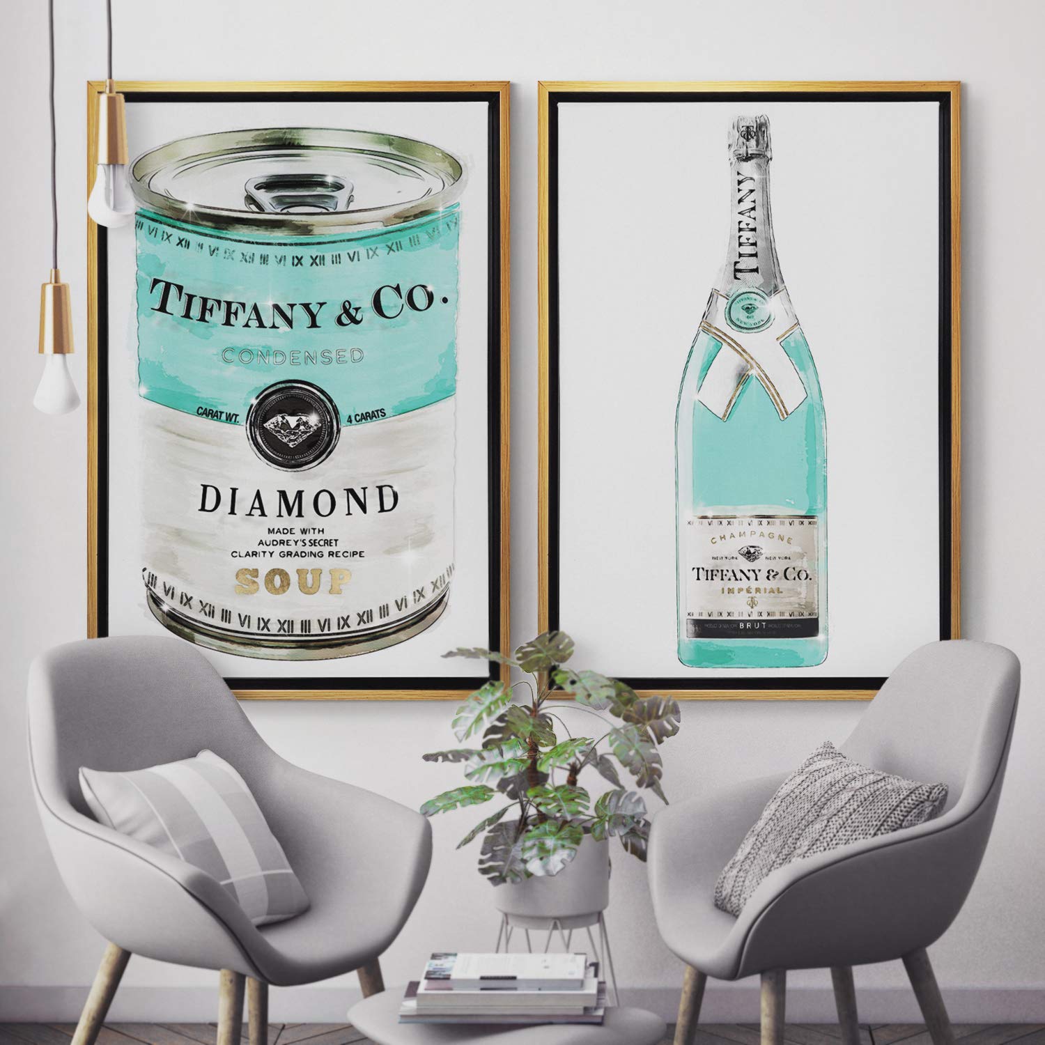 Amazon.com: The Oliver Gal Artist Co. Priceless Can' Framed