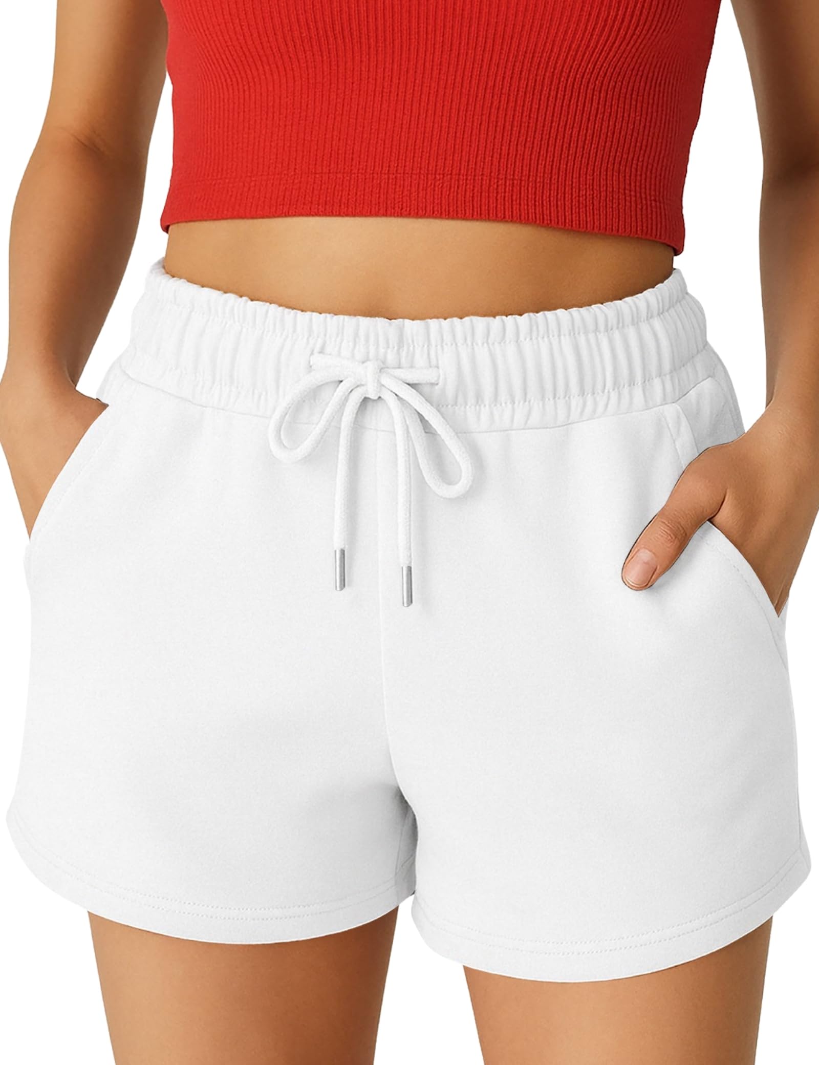 ROSS CAMP Kurze Hose Damen – Shorts Damen Sommer, Kurze Sporthose Laufshorts, Trainingshose Women Hosen Kurz Laufhose