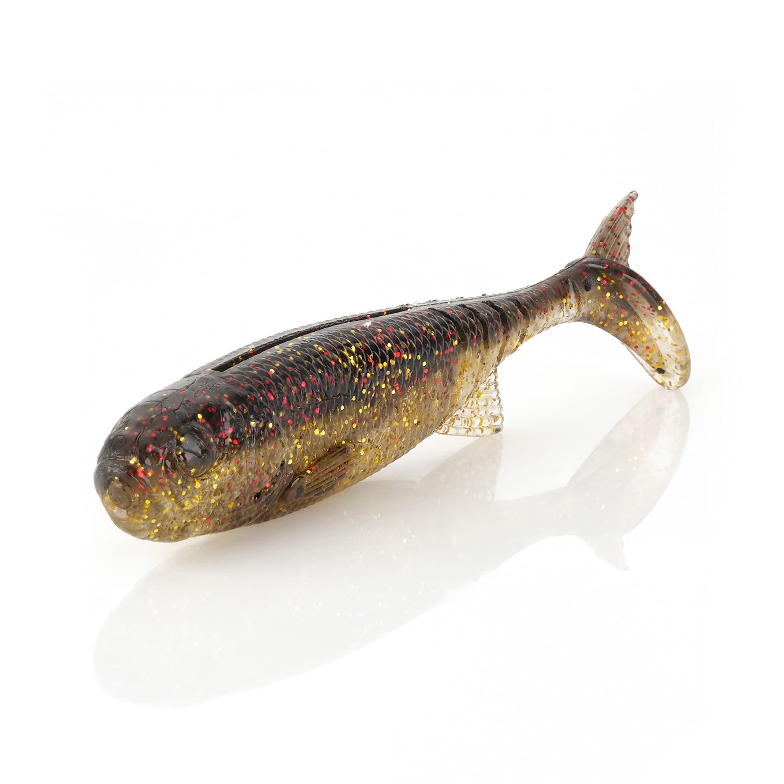 Savage GearDuratech Minnow Fishing Bait, Black Gold, Realistic Contours, Colors & Movement, 12X Tough Duratech Construction, Salt & Scent Infused