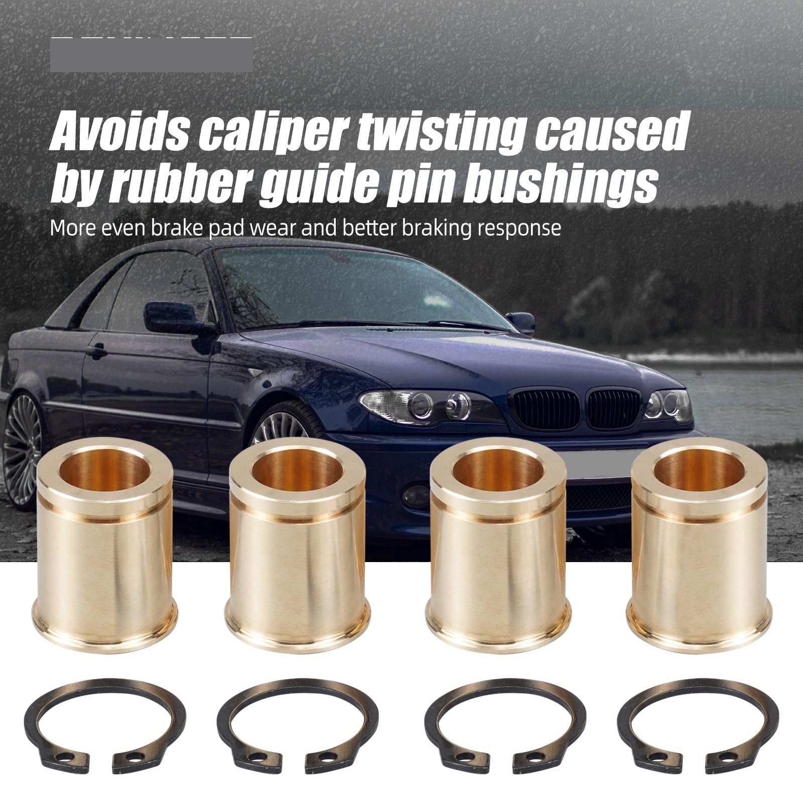 wypychacz wałka napędowego zacisk hamulcowy Do Bmw E46 E36 E90 E91 E92 E30 E39 E28 E34 E82 E88 E24 E32 Z3 Z4 325i 328i 535i Mosiądz Zacisk Hamulca Tuleja Prowadząca Zestaw