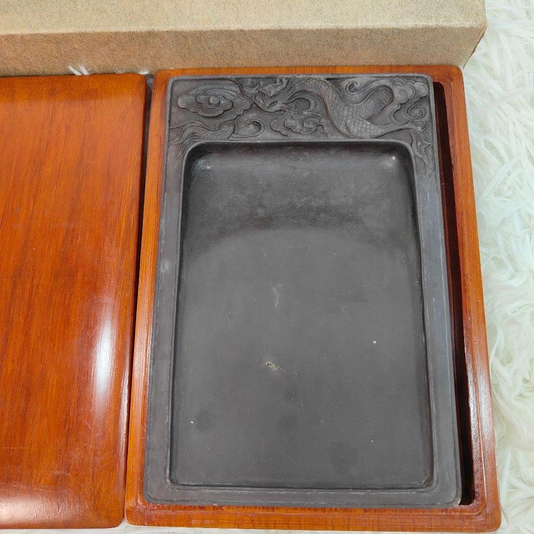 赤間硯 野面硯 工芸会正会員 下井唯石 女性好みの工藝品 古い硯 伝統