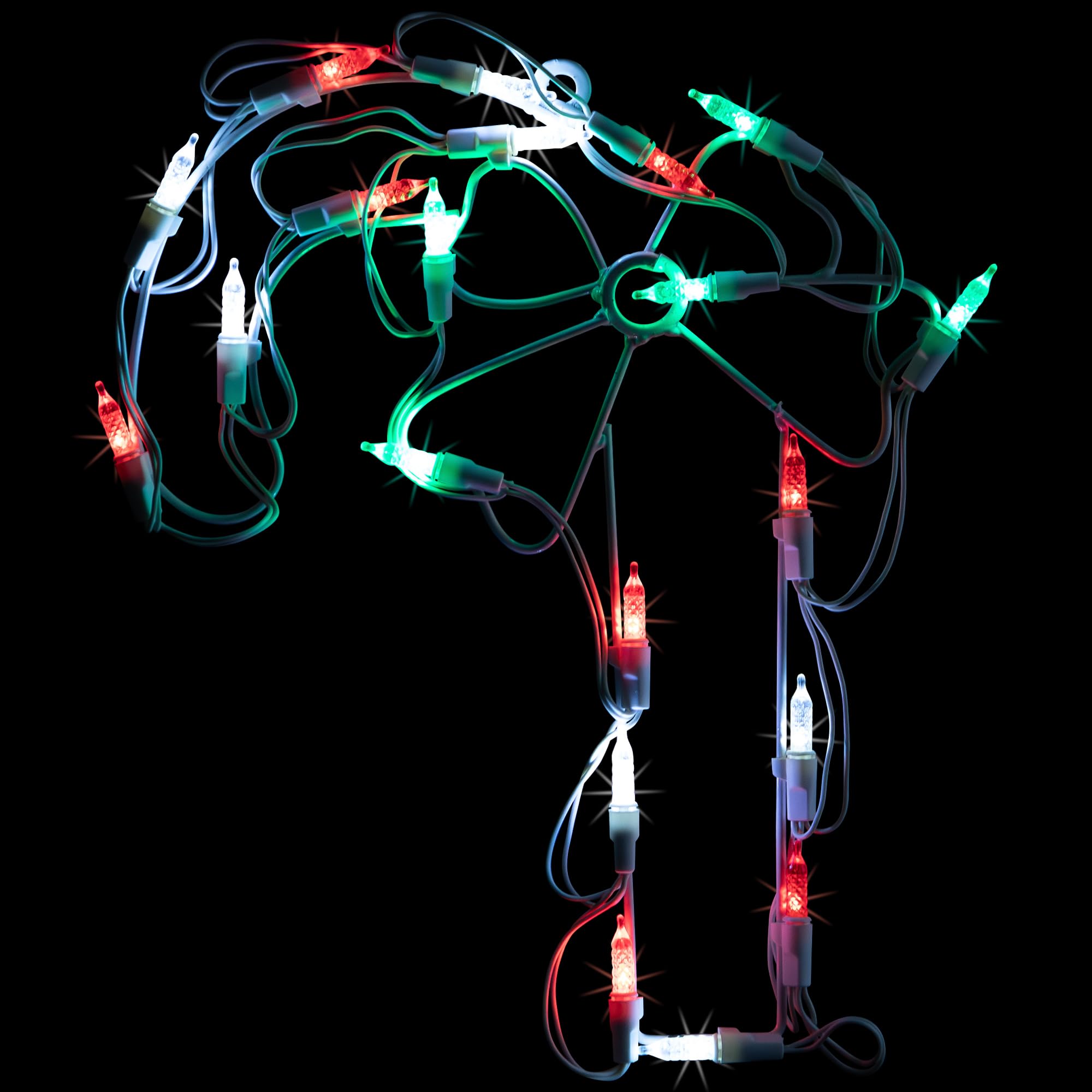 LED Candy Cane Window Silhouette Christmas Decoration - 12