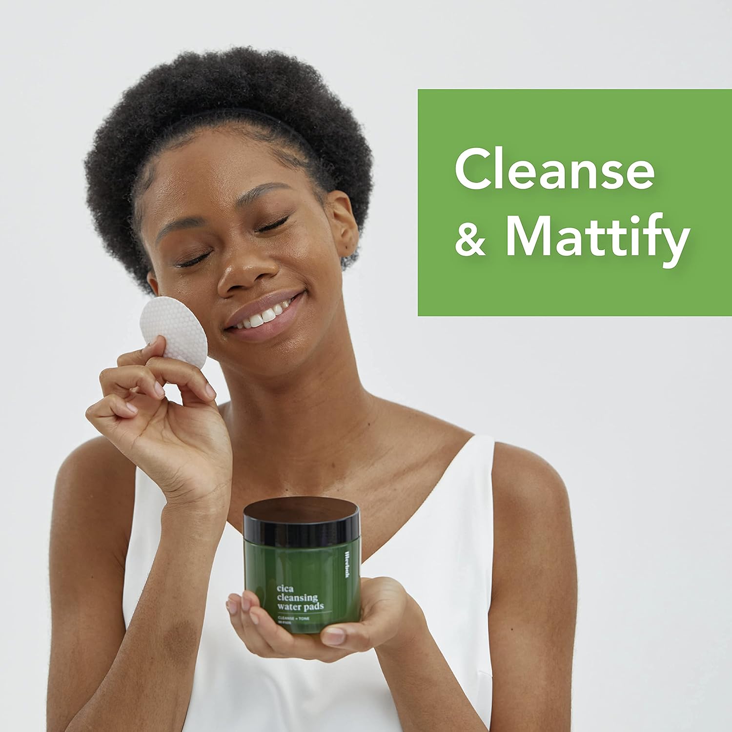 Cica Water Facial Cleansing Pads for Face, Pores, Exfoliating, Korean Makeup Remover 80ct : Everything Else