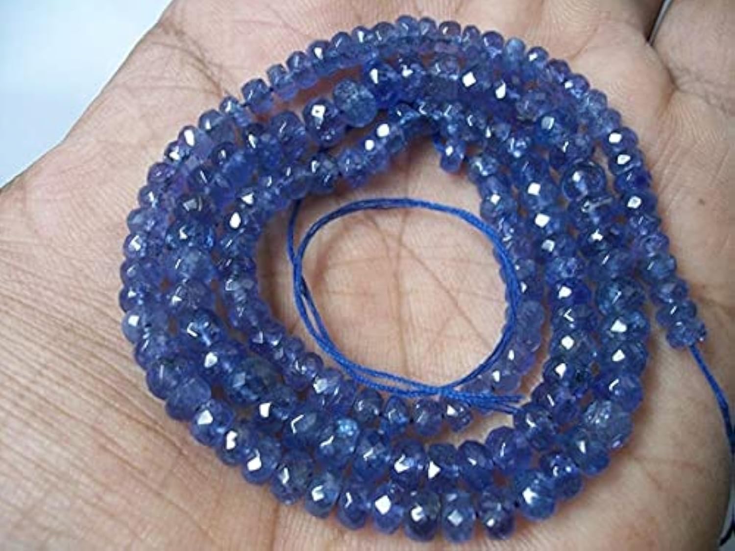 Tanzanite perles rondelles de qualité AAA pour offrir un cadeau artisanal