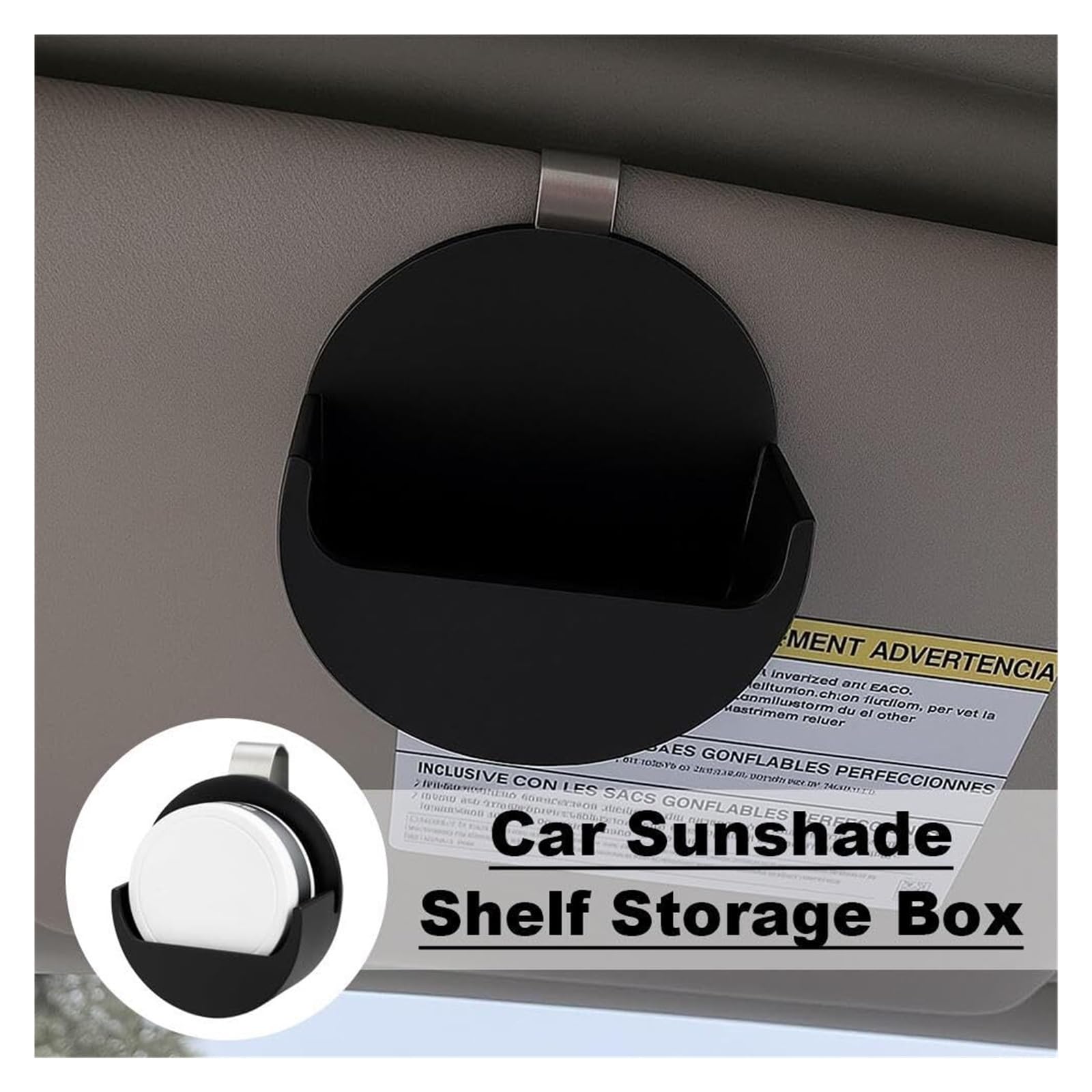 Universal Car Visor Storage Clip with Secure Holder Organizer for Small Items Lightweight Vehicle Accessory with Clip-On Design — view 7