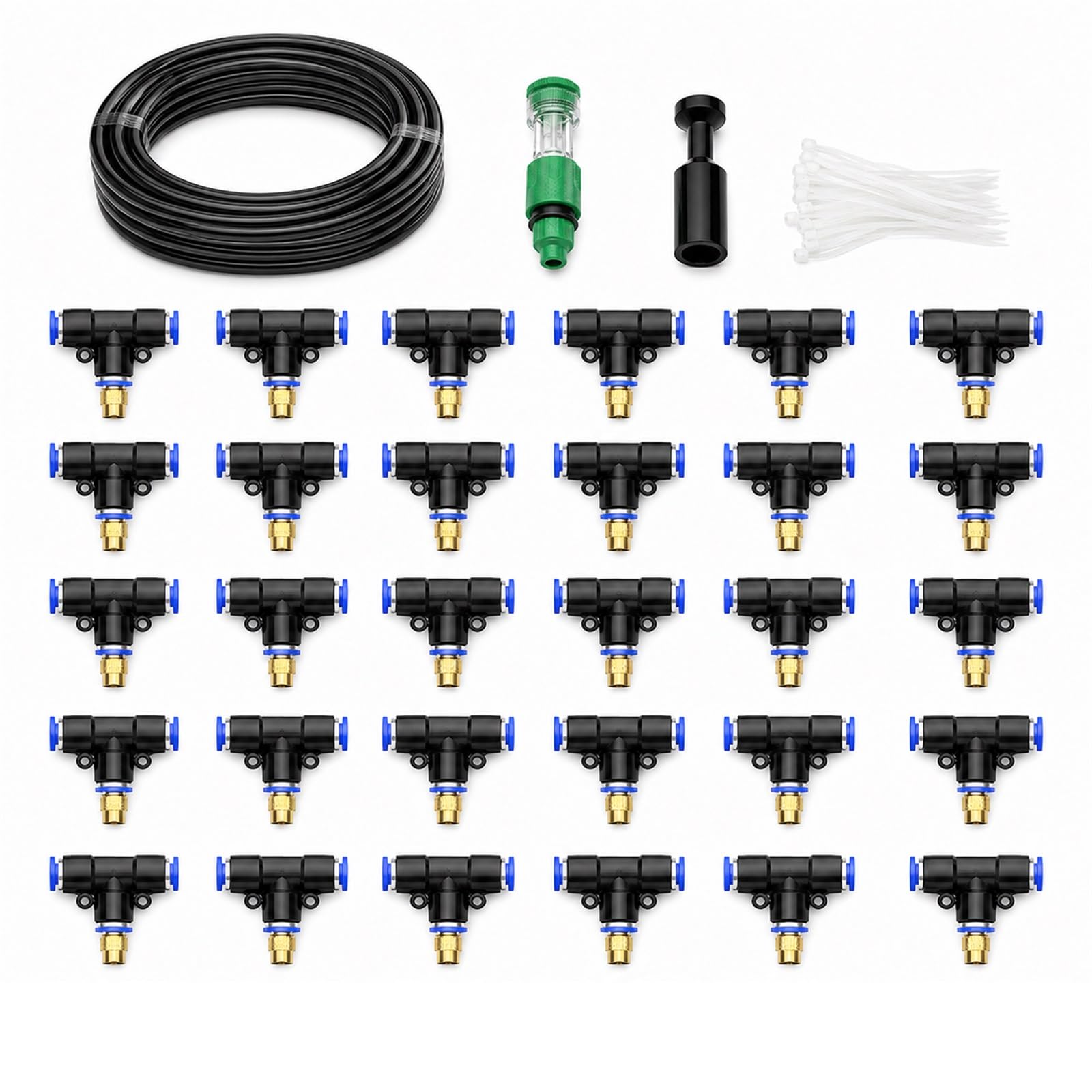 Kit Irrigazione A Goccia,Nebulizzatore per Terrazza Esterno,Sprinkler Irrigazione System,Wear-Resistant,Easy To Install,Suitable for Patios And Potted Plants