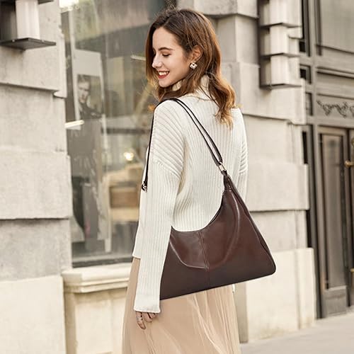 Miniatura 2 de Bolsos Hobo para mujer, bolsos cruzados de cuero vegano suave, bolso de hombro de cuero bolso de mano holgado