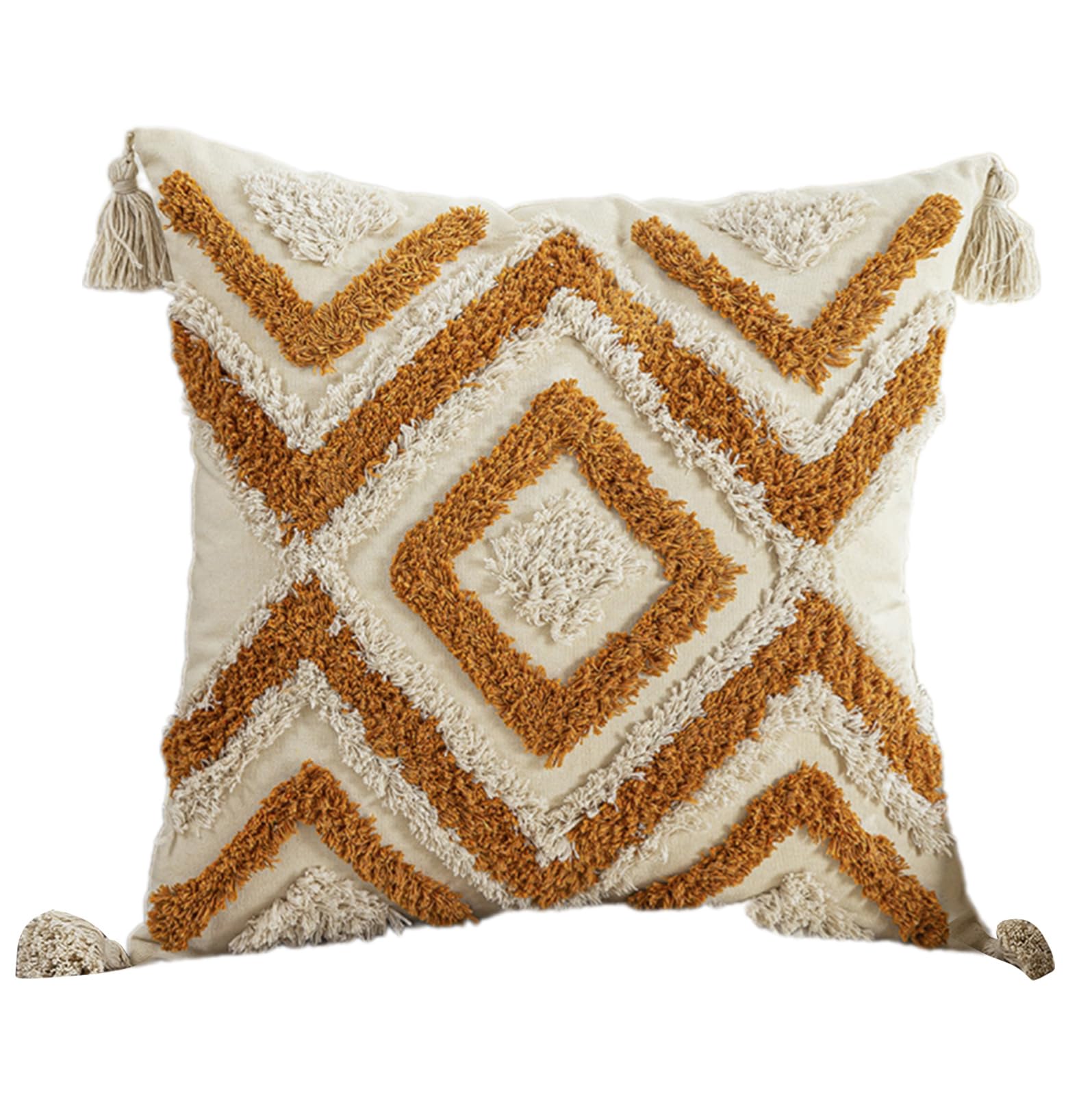 YROHGKPN Cushion Slipcover Cotton and Plush Throw Pillow Case for Bed Couch Sofa Home Decoration Accent 17.2x17.2Inch Cushion Covers