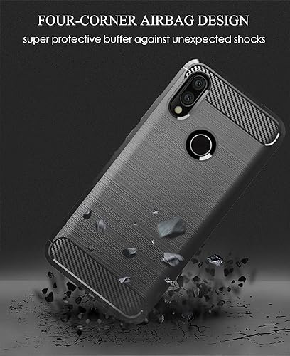 Miniatura 9 de Asuwish Funda de teléfono para Xiaomi Redmi 7Y3 con protector de pantalla de vidrio templado y accesorios para celda de silicona suave de goma