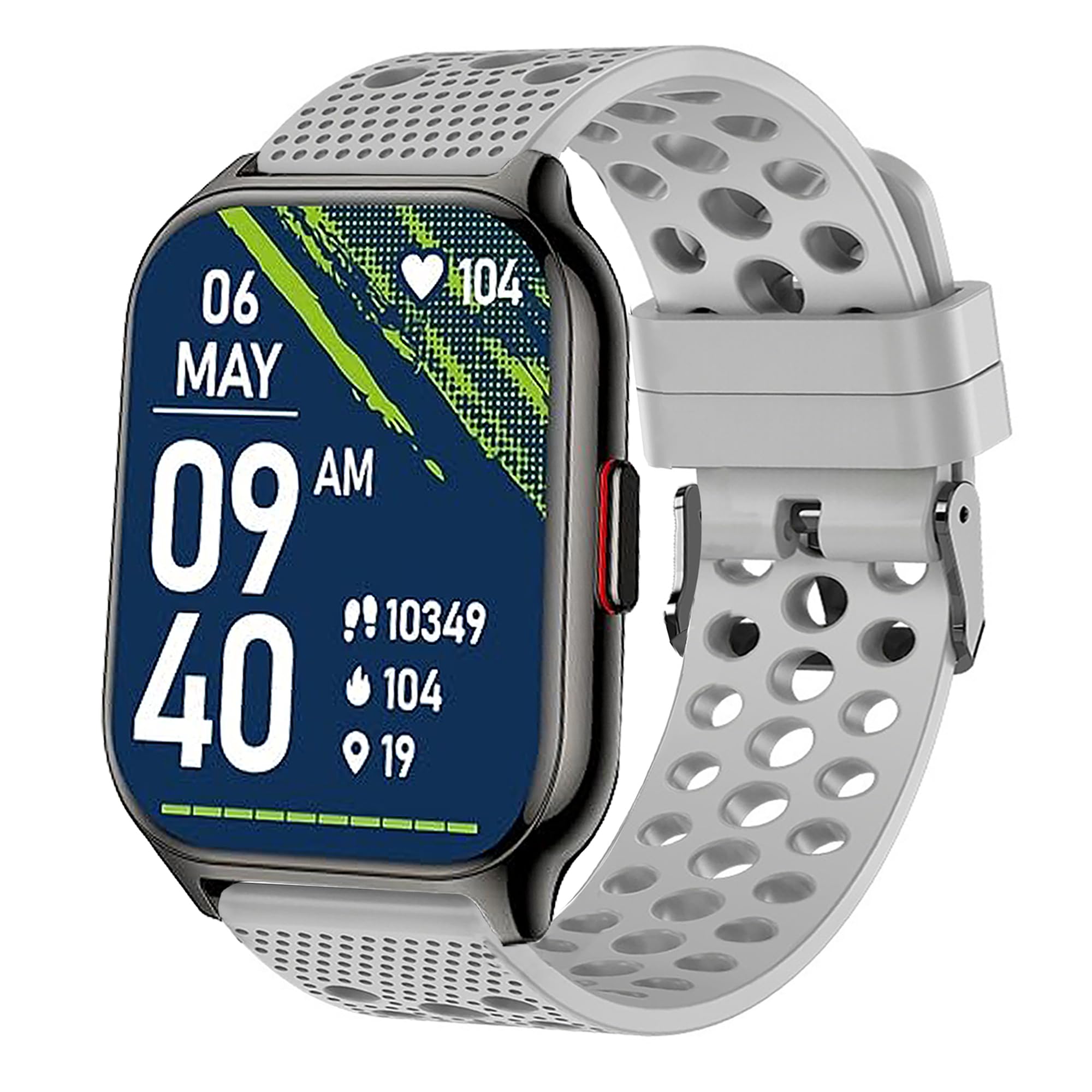 for ZOSKVEE Smartwatch 22mm Silicone Replacement Wristbands Sport Strap with Metal Buckle Compatible with ZOSKVEE P95,Popglory P95 2.01"/ZOSKVEE G50,Huakua G50 Smartwatch 1.69"