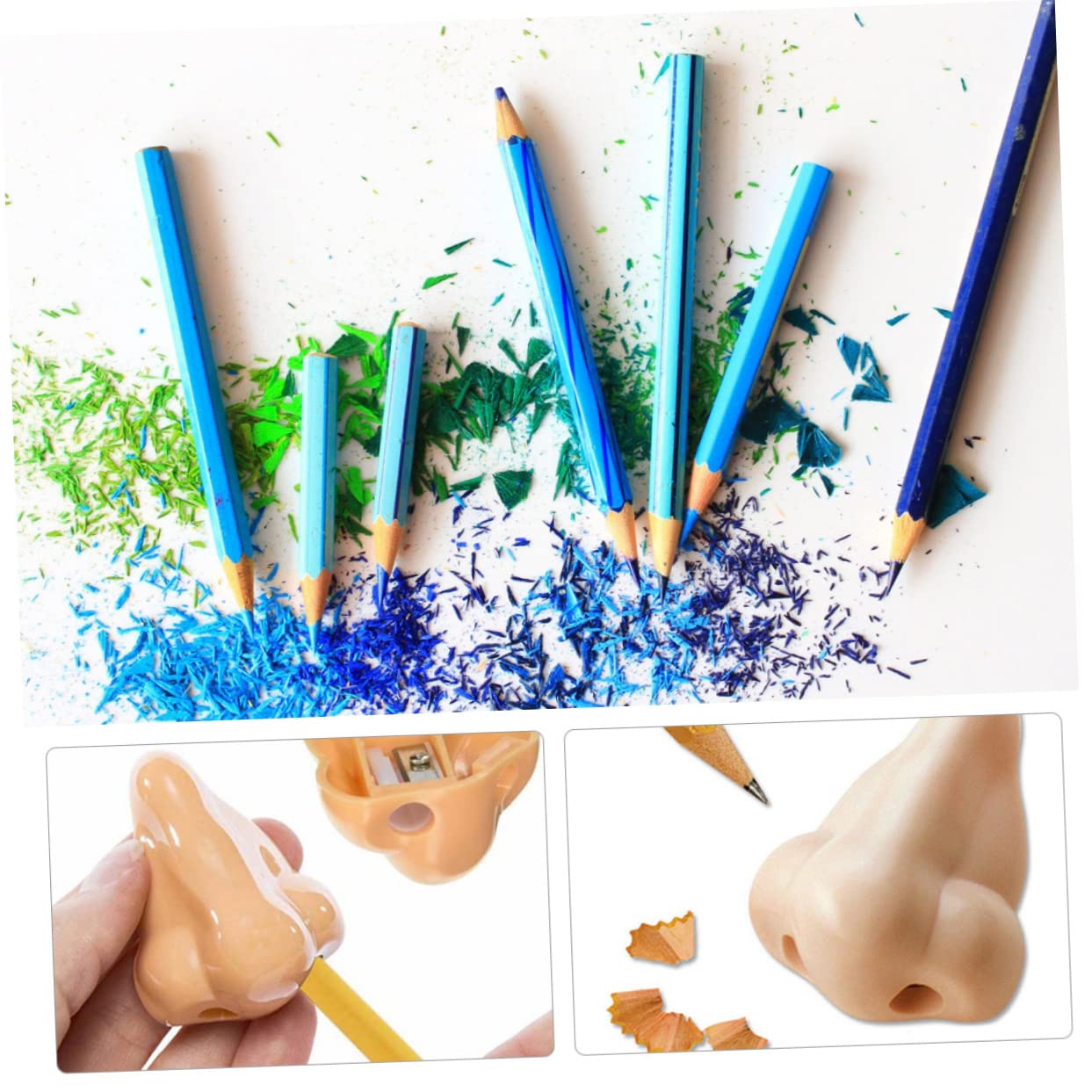 40pezzi Temperamatite Naso Per Studenti Gadget Creativi e Divertenti Per Scuola e Ingegneri Come e Compleanno