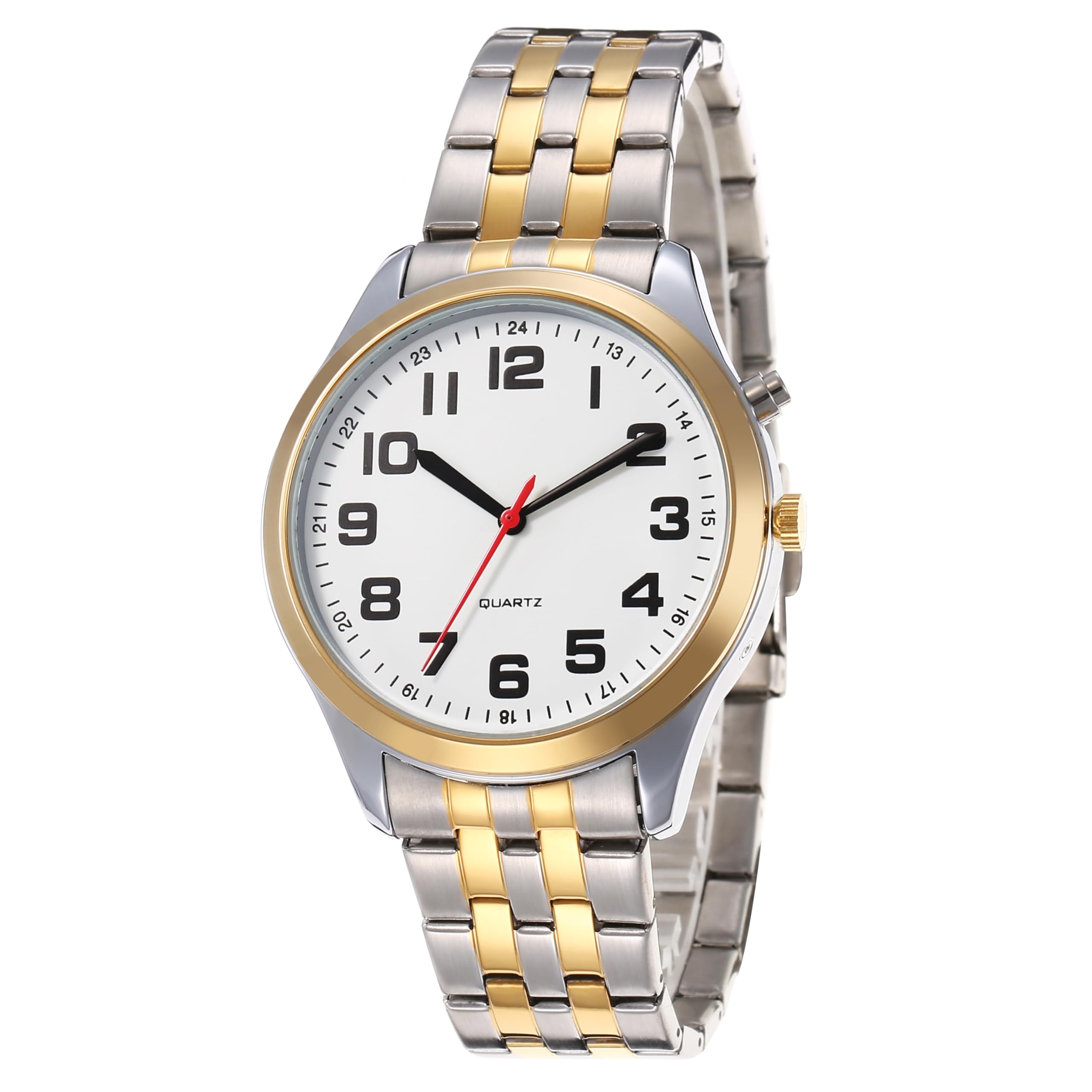 Montre Parlante Français - Annonce l'Heure, la Date et l'Alarme - Pour Personnes d'Âge Moyen, Âgées et Malvoyantes