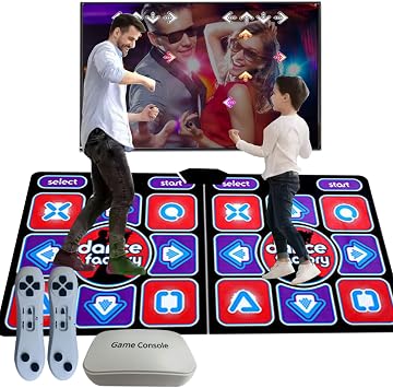 Dance Mat for Adults and Kids - Wireless Dance Pad Game for TV, Fun Kids Dancing Exercise game,Plug and Play,Birthday Ideas for Girls and Boys,Red