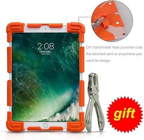 Miniatura 9 de CHINFAI Funda universal para tableta de 9.7, 10.1, 10.5 y 11 pulgadas, funda protectora universal de silicona para tableta de pantalla táctil de 9 y
