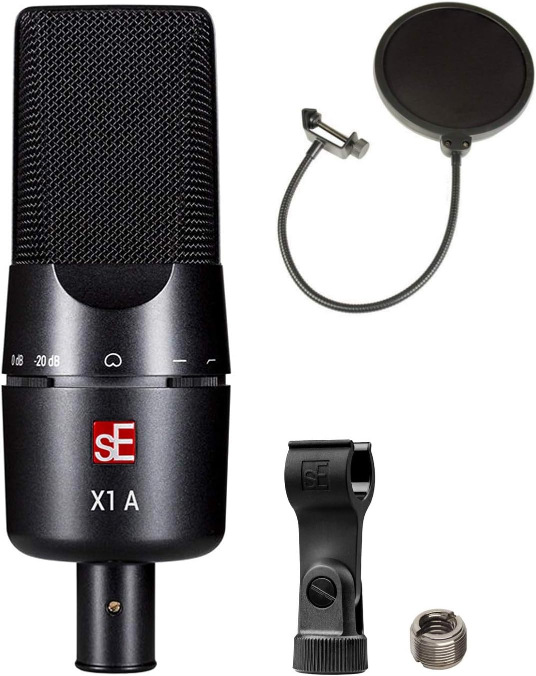 sE Electronics X1 A Large-Diaphragm Condenser Microphone Bundle with Pop Screen Filter