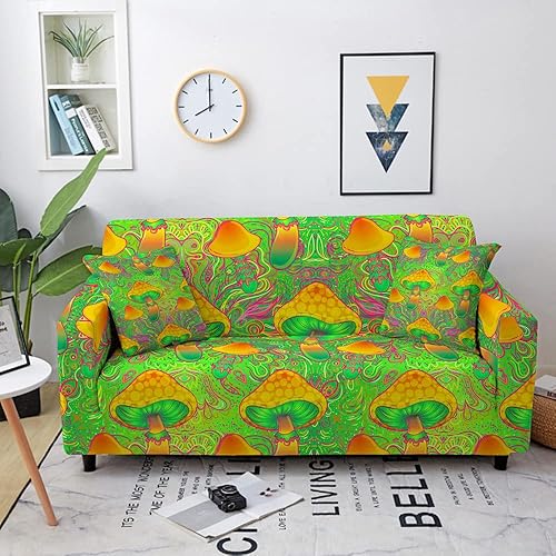 Miniatura 1 de ASOZDCD 7289 - Fundas de sofá de alta elasticidad de 1, 2, 3, 4 plazas, funda universal de sofá de setas coloridas para sala de estar, funda de