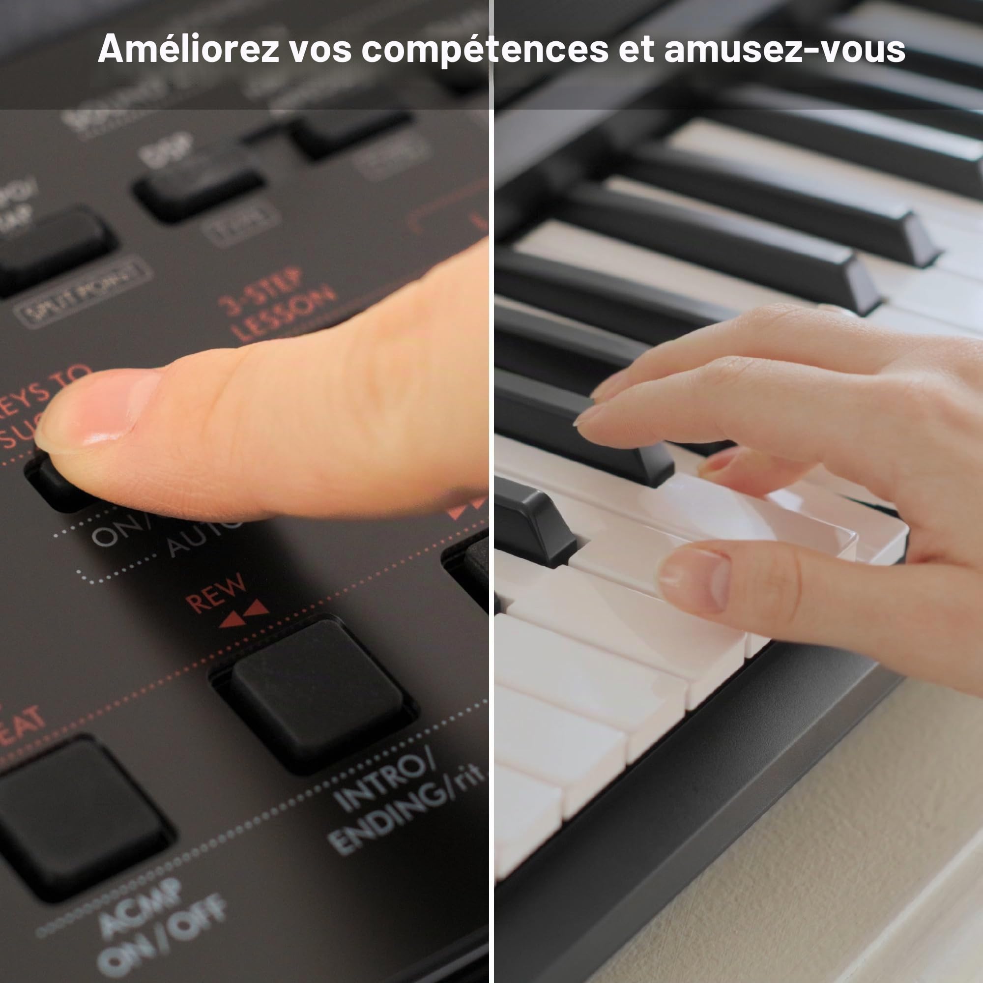 Yamaha PSR-EW320 Clavier portable pour débutants, 650 voix d'instruments authentiques et 76 touches tactiles avec une polyphonie de 48 notes