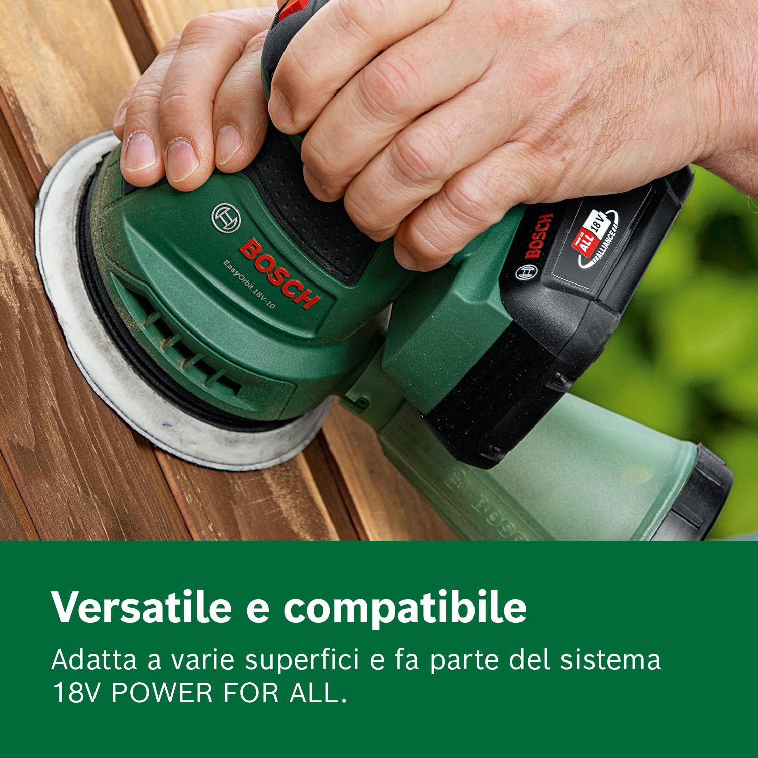 Levigatrice A Batteria Bosch UniversalSander 18V-10 - Senza Batteria, Con Carta Abrasiva - Foto 3