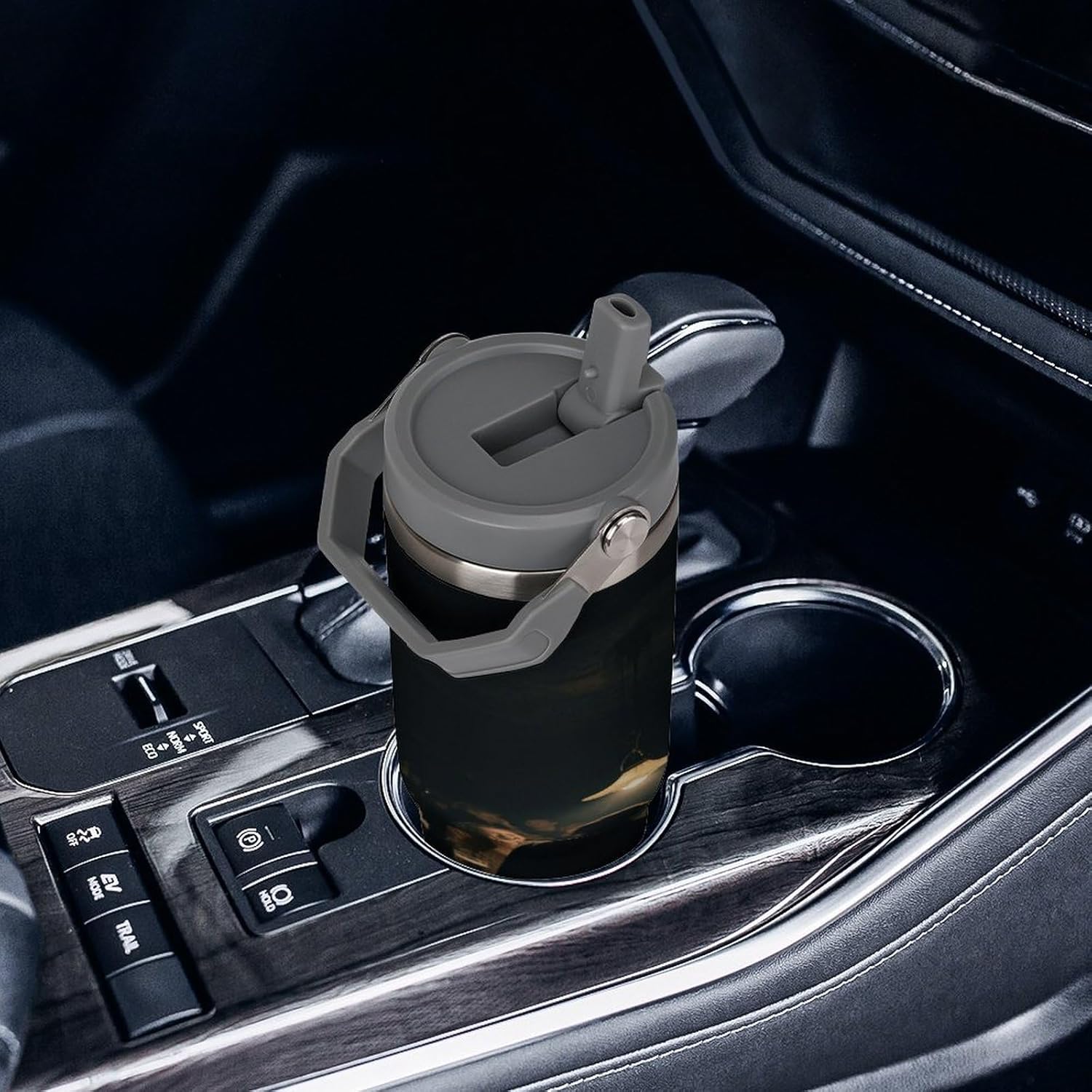 30 Oz Insulated Mug with Handle Lid And Straw A Party in A Tavern Pattern Large Metal Sports Bottle Great for Gifts Parties Office Coffee