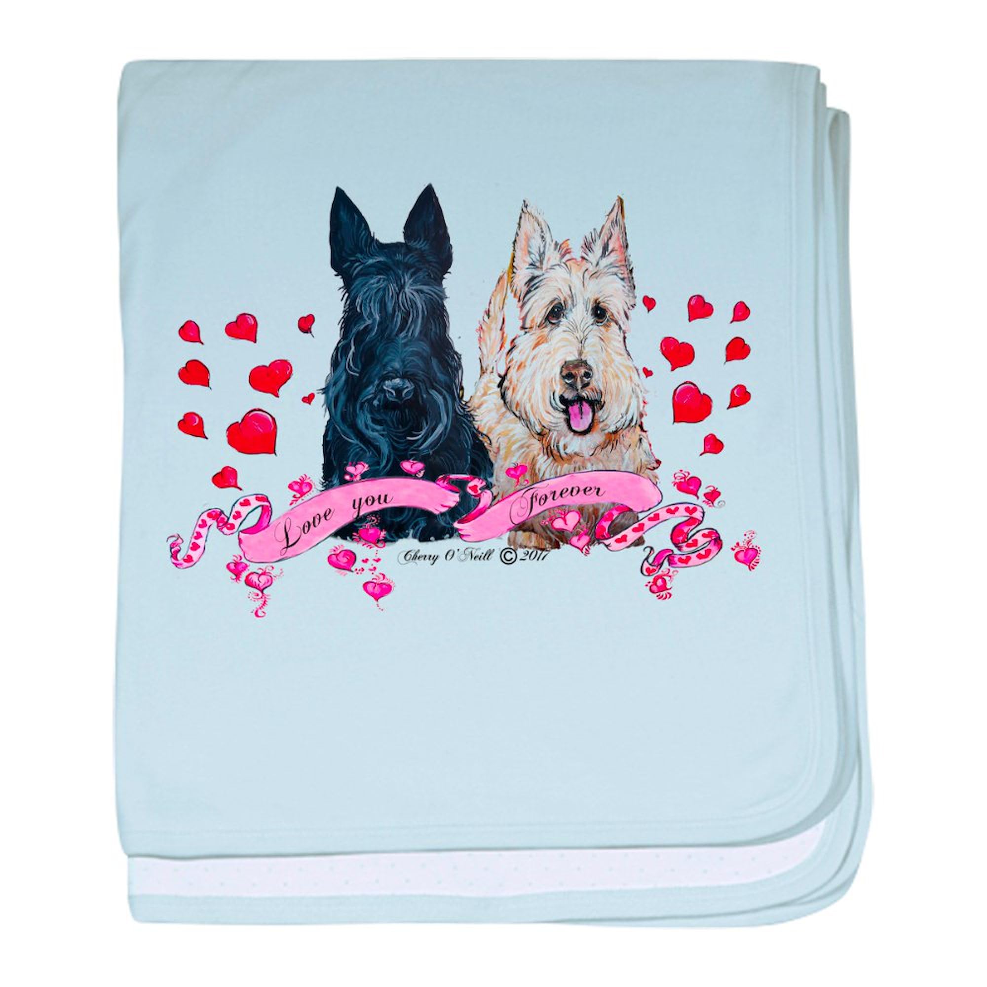 CafePress Scottie Valentine Baby Blanket, Super Soft Newborn Swaddle