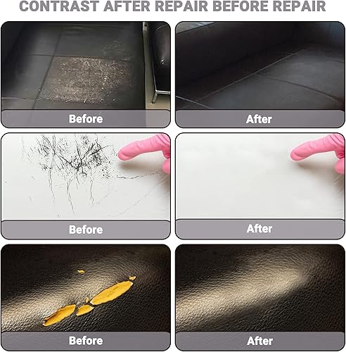 Miniatura 2 de Kit de reparación de cuero para sofás, kit de reparación de muebles de vinilo de 12 colores para asientos de automóvil, chaqueta, cinturón, bolso,