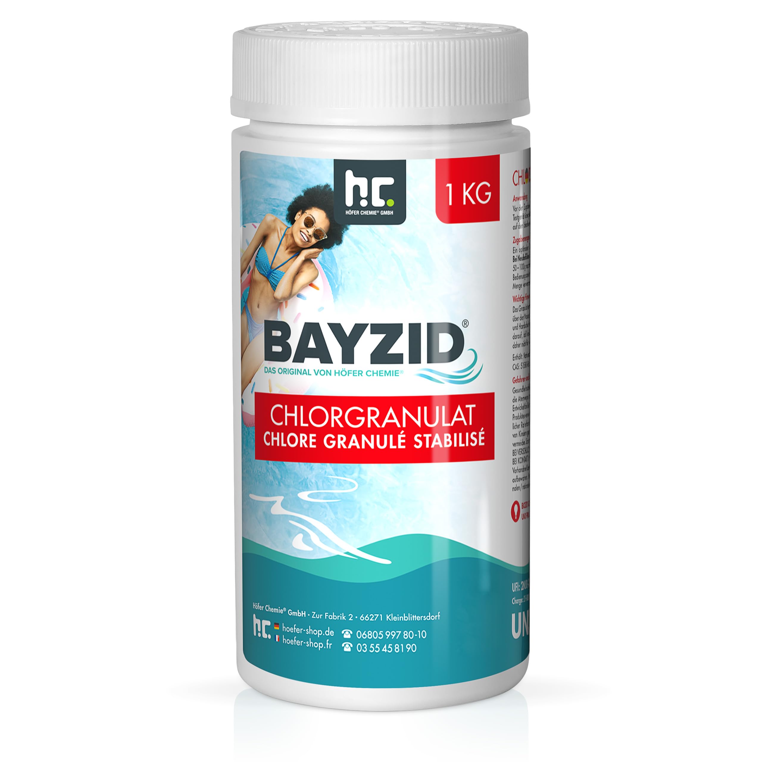 Bayzid Granulés de Chlore Choc Stabilisé 12 x 1 kg - Action Rapide