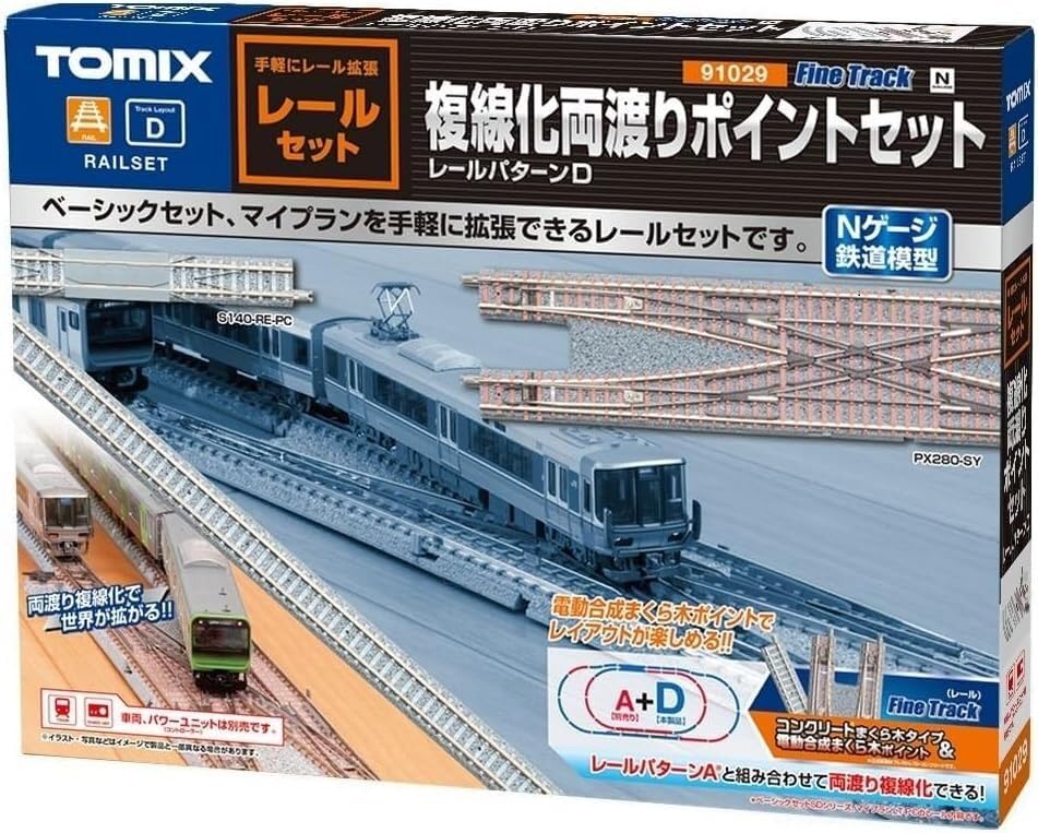 Amazon.co.jp: トミックス 91029 レールセット複線化両渡りポイント