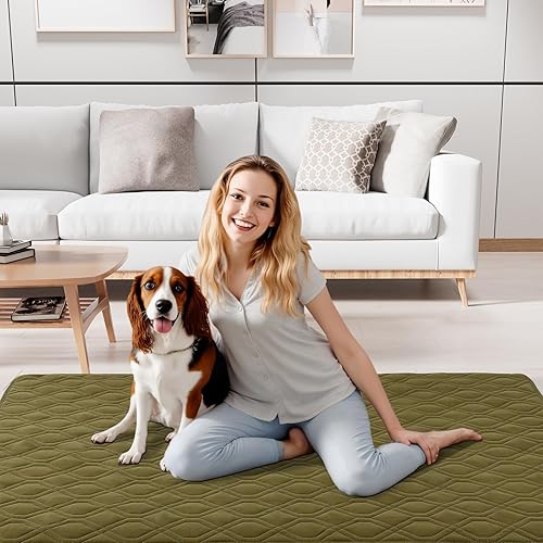 Miniatura 9 de Smiry Funda impermeable para cama de mascota, suave y lavable, para cama, sofá, reversible, perros pequeños, medianos, grandes, gatos, diseño