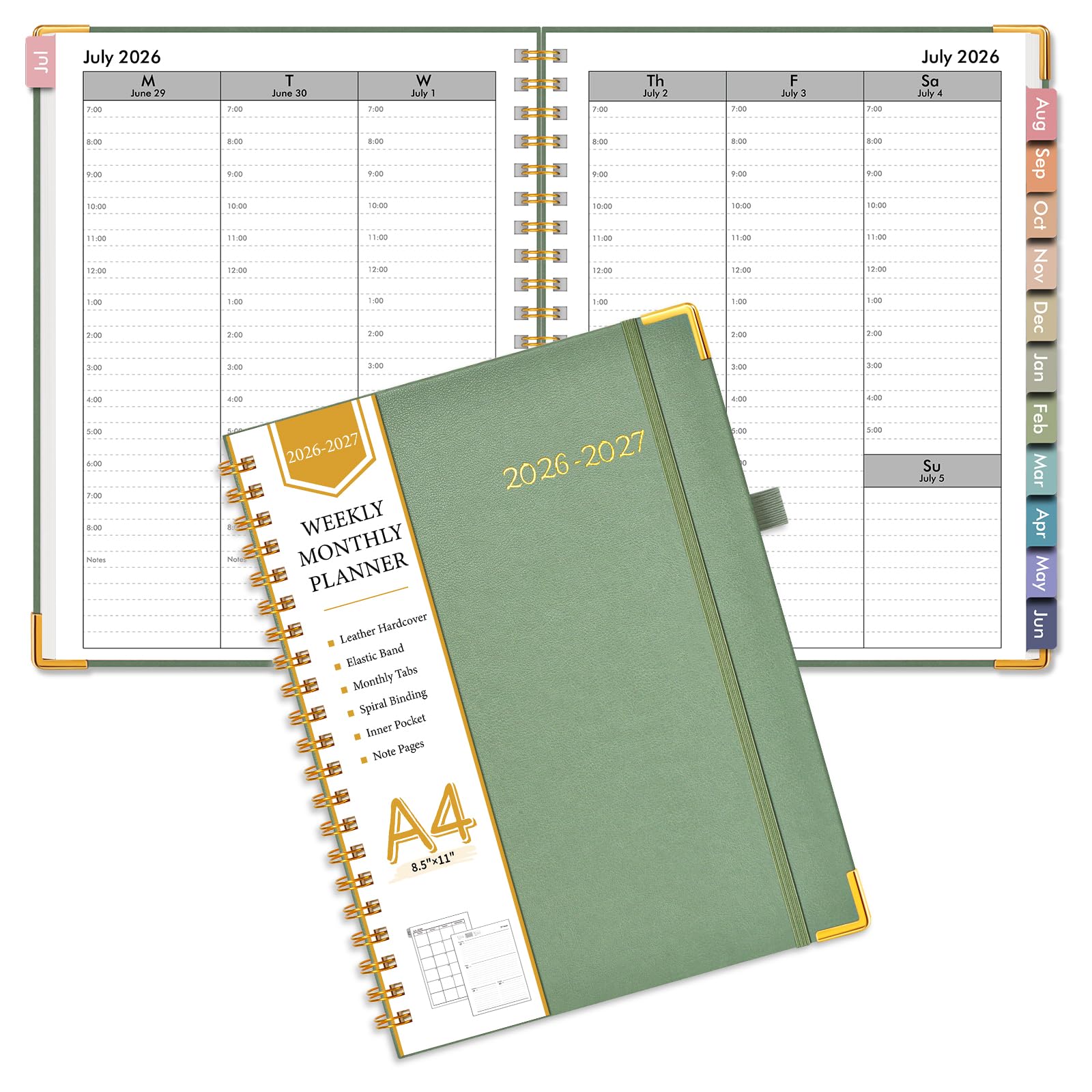 NOTBOKPA Academic Planner Green