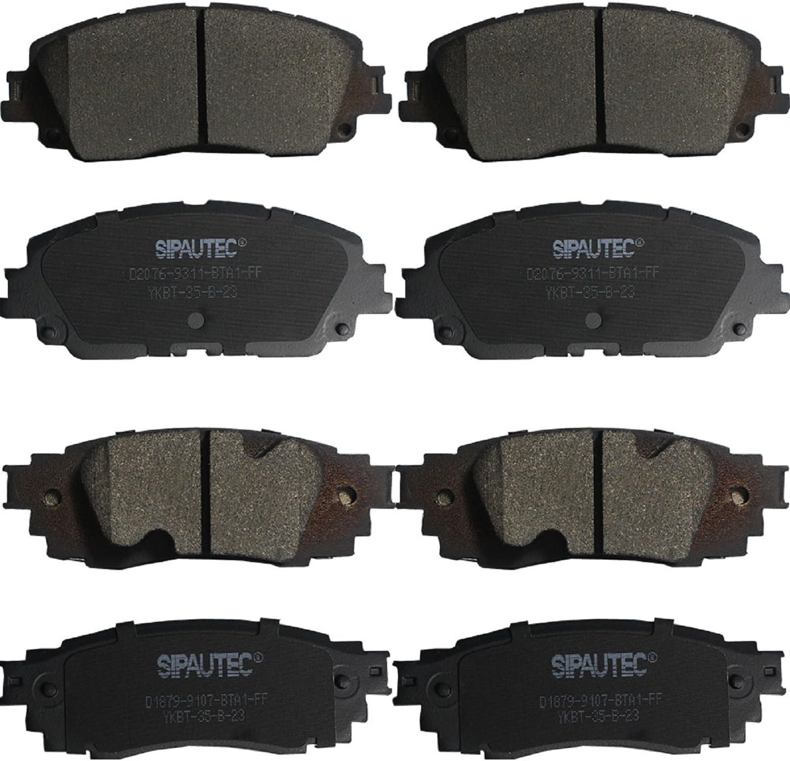 Front and Rear Ceramic Disc Brake Pads Set Replacement For Camry Avalon RAV4 Venza For ES250 ES300h UX200 UX250h