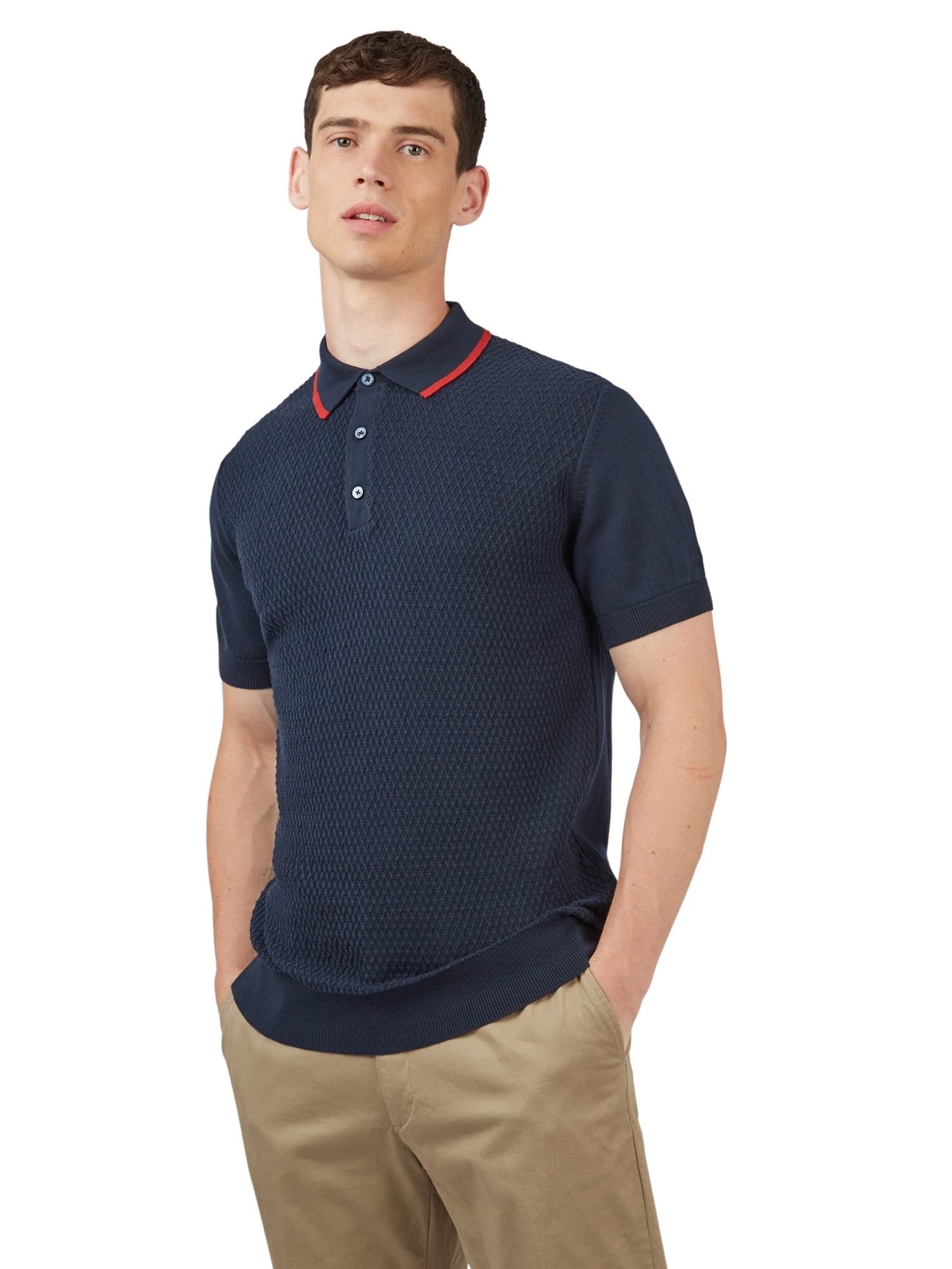 Ben Sherman Men's Dark Navy Knitwear