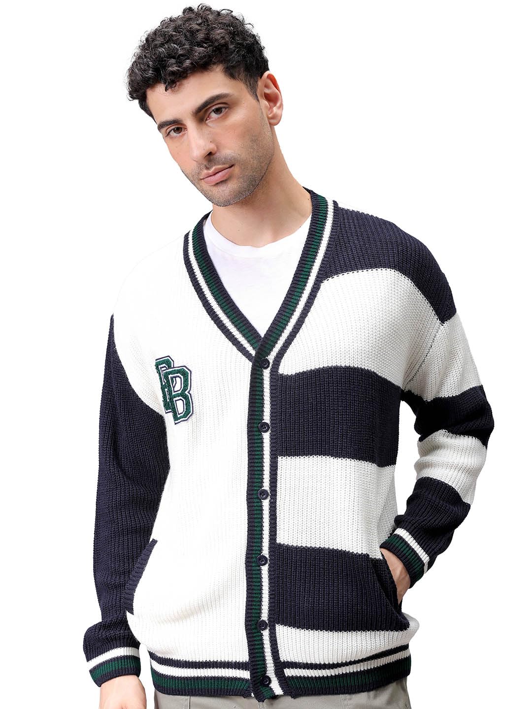 the indian garage co Men's Acrylic Casual Cardigan Sweater-picture-24