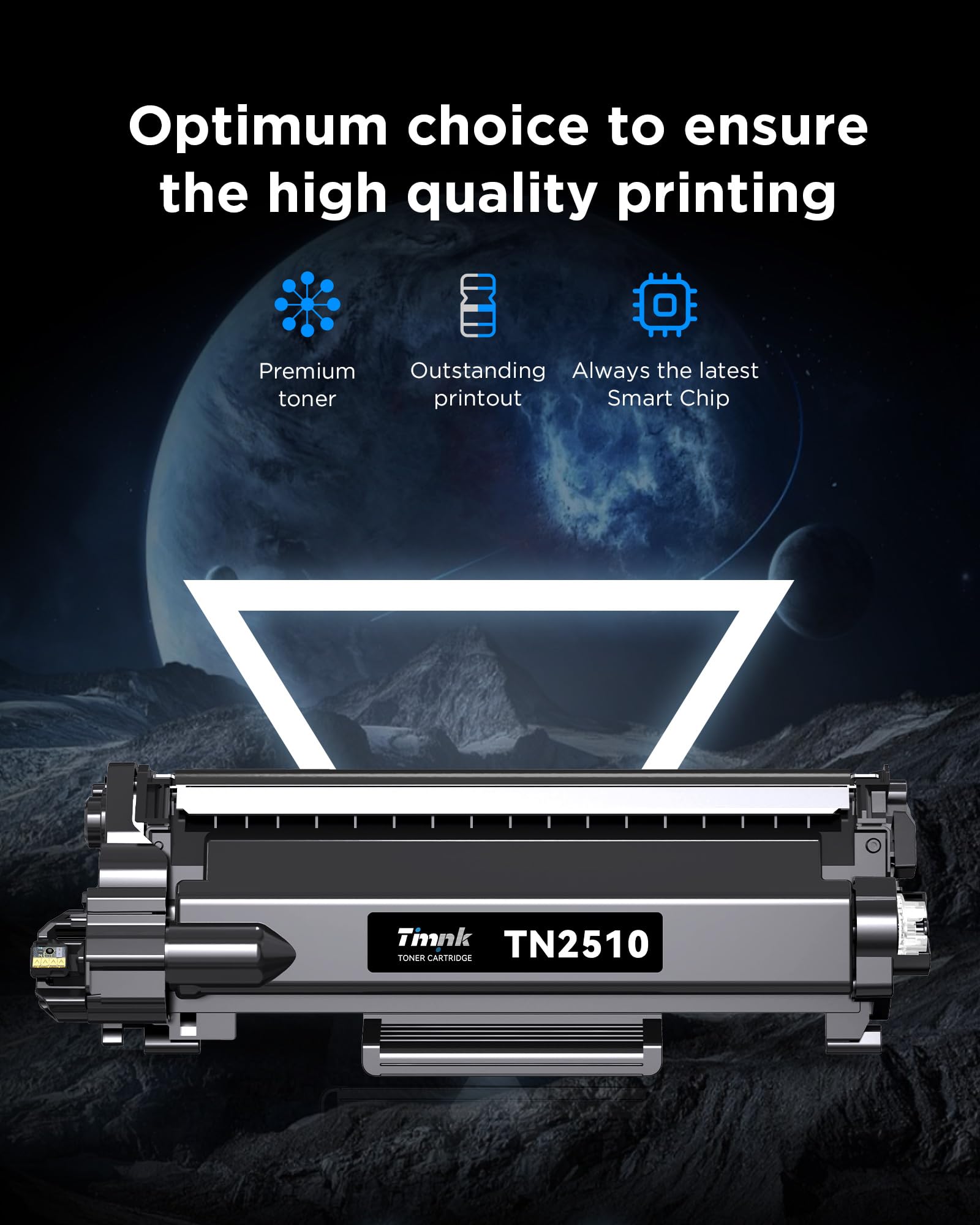 TN2510XL TN2510 Toner Compatible Avec Brother TN-2510 XL Pour HL-L2400DW HL-L2400DWE MFC-L2800DW DCP-L2620DW MFC-L2860DWE DCP-L2627DW (avec Puce 1 Noir