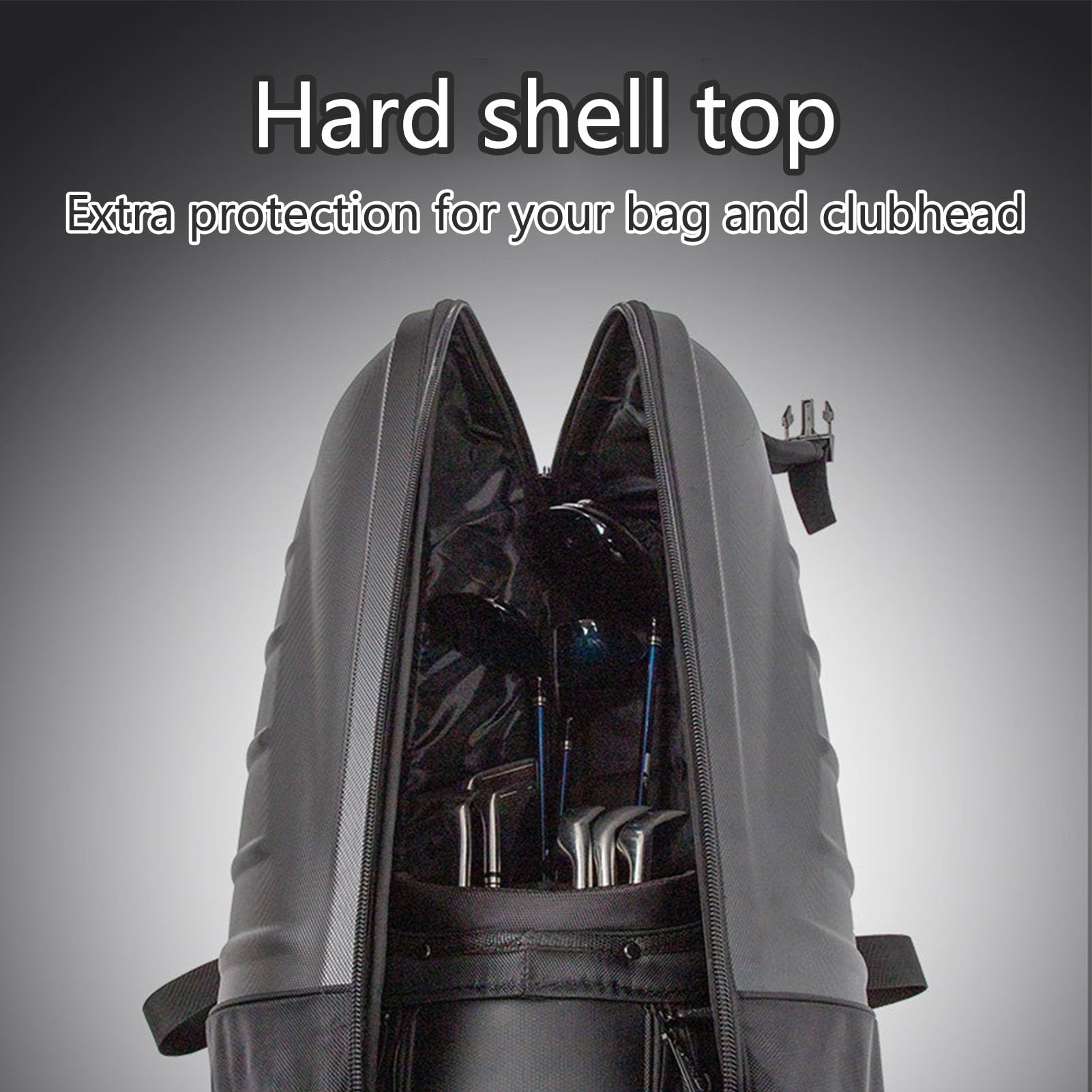 Travel Golf Bag, Foldable Aviation Golf Luggage Case, Golf Club Heavy Duty Travel Cover Storage Pouch, Hard Shell Airplane Bag