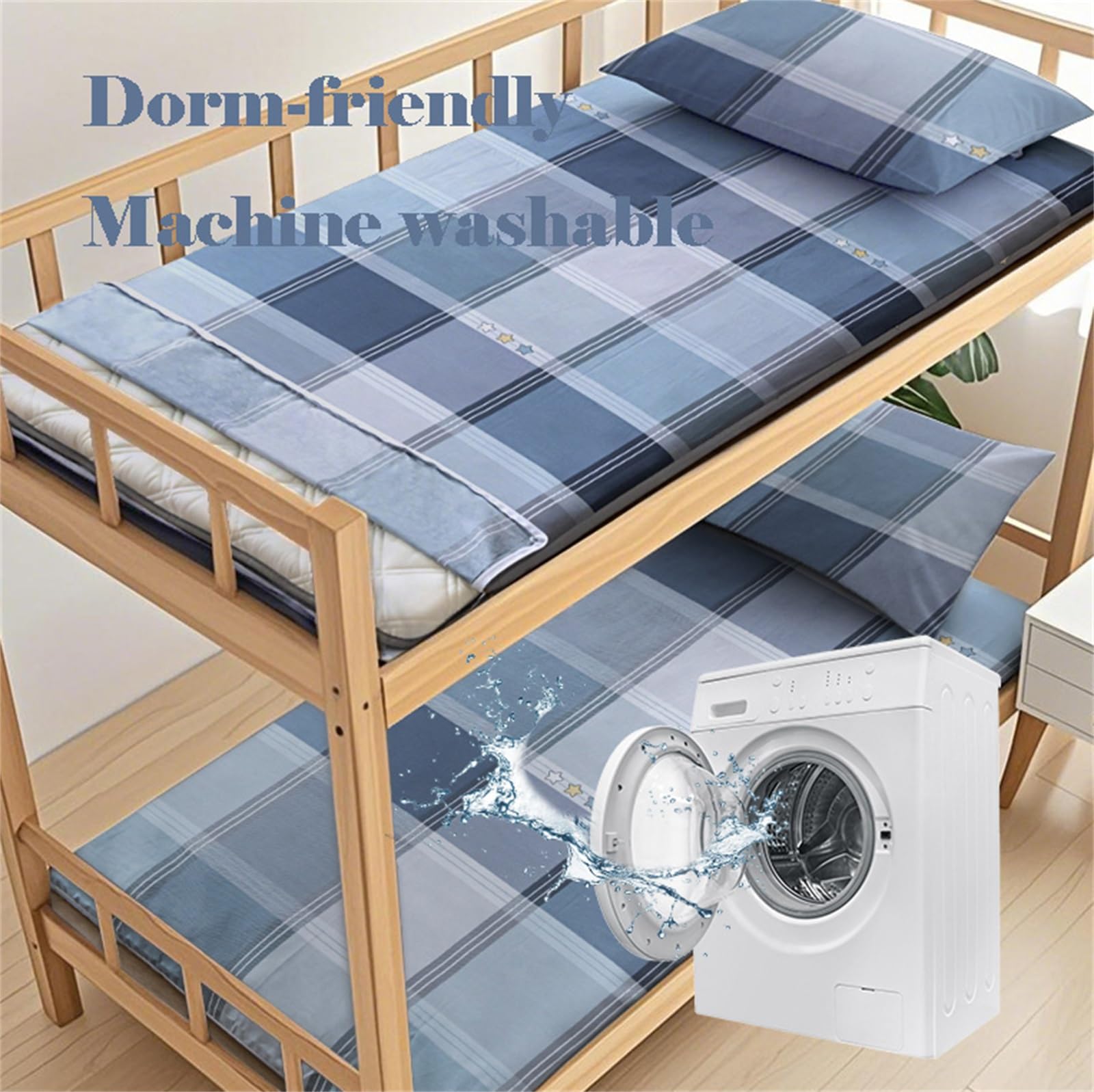 Housse De Futon Japonaise for Matelas De Sol, Housse De Futon Japonaise À Fermeture Éclair, Housse De Matelas De Sol, Coton, Lavable en Machine(Stripes,80x190cm/32x75in)