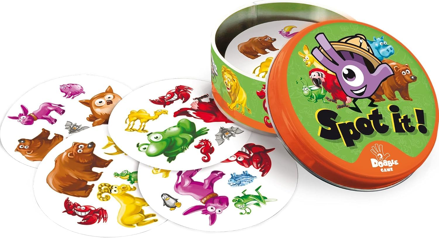 Spot IIt! Strategy Flash Card Game | Indoor Games | for Boys | Girls | Families | Kids | Adults | 2-8 Player Game | 55 Cards |15 Minutes Playtime (Green)