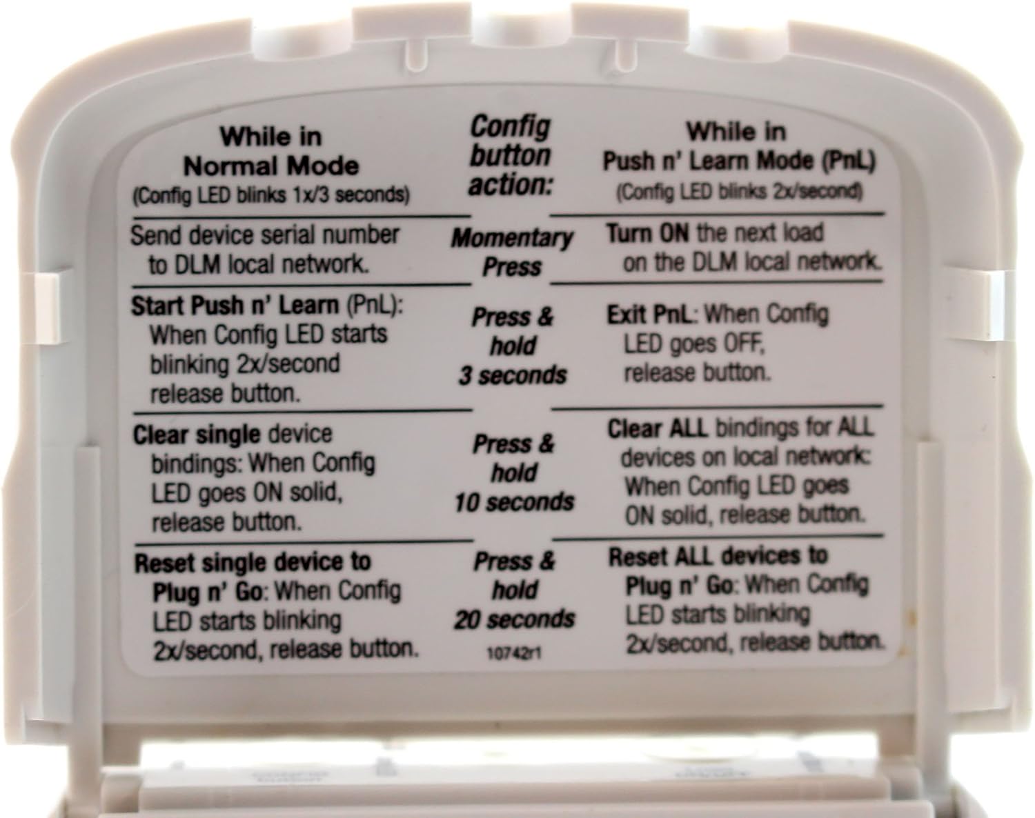 Watt Stopper LMPL-101 Digital Plug Load Room Controller 120V RJ-45 DLM Device On/Off, White