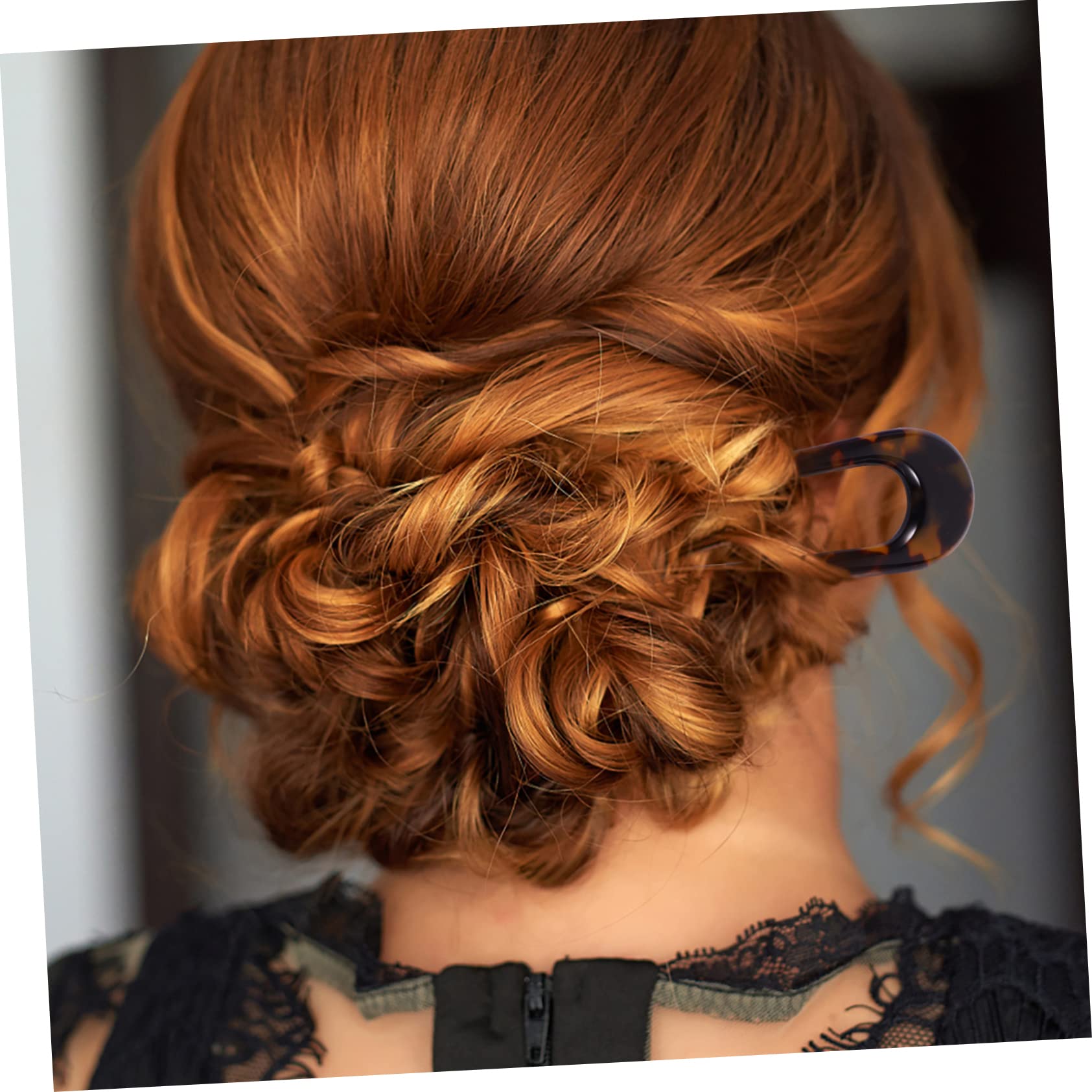 Baluue 12stücke U-förmige Haarnadeln Acetat Doppelte Prong-haarspangen Für - Stilvolle Haaraccessoires Verschiedenen Farben Für Hochzeiten Und Partys