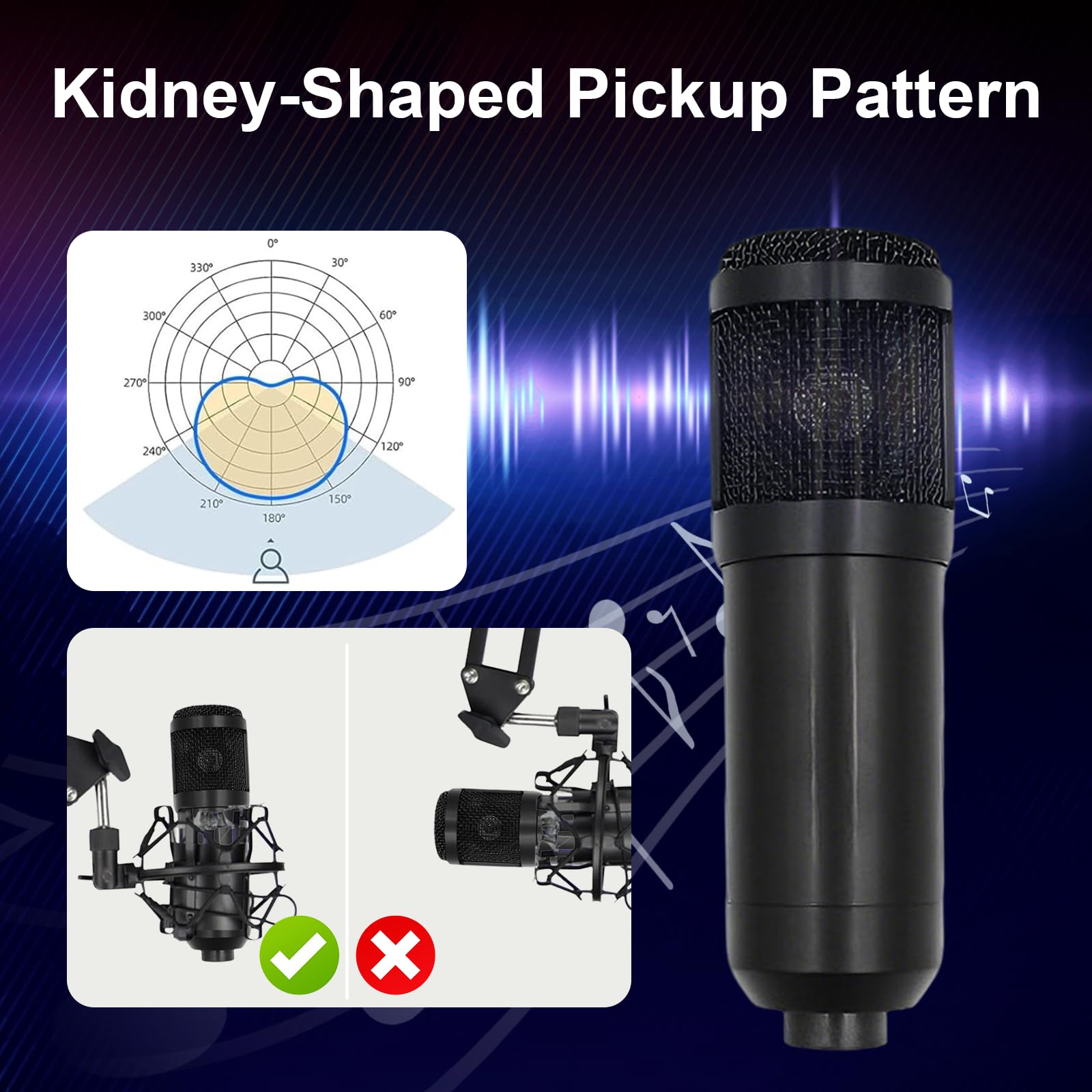 Juego de micrófono para podcast, controlador DJ y micrófono BM800, micrófono para juegos con brazo, kit de mezcla de audio con tarjeta de sonido para streaming, podcasting, grabación