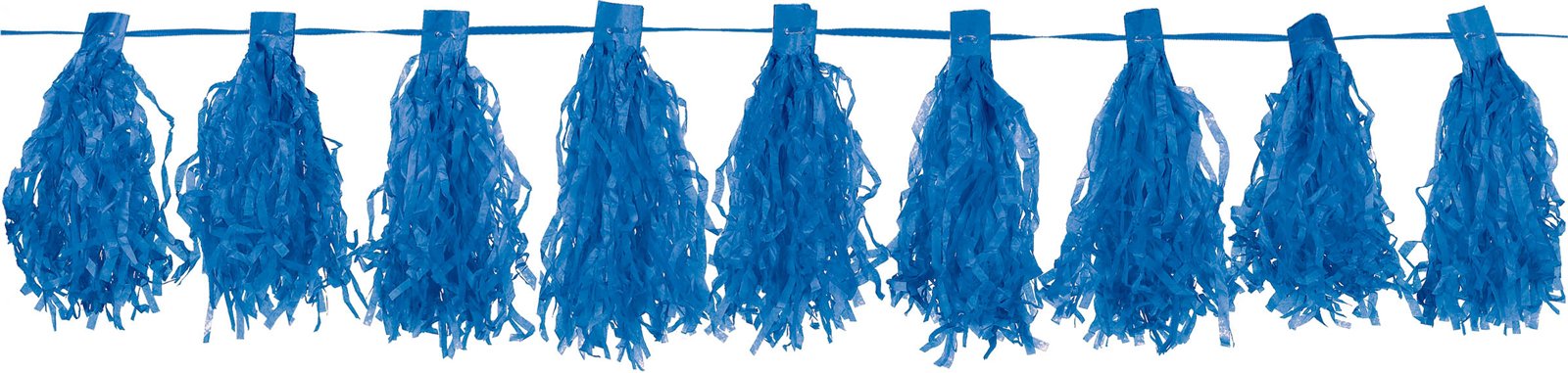 amscan Bright Royal Blue Tassel Garland 3 Meters