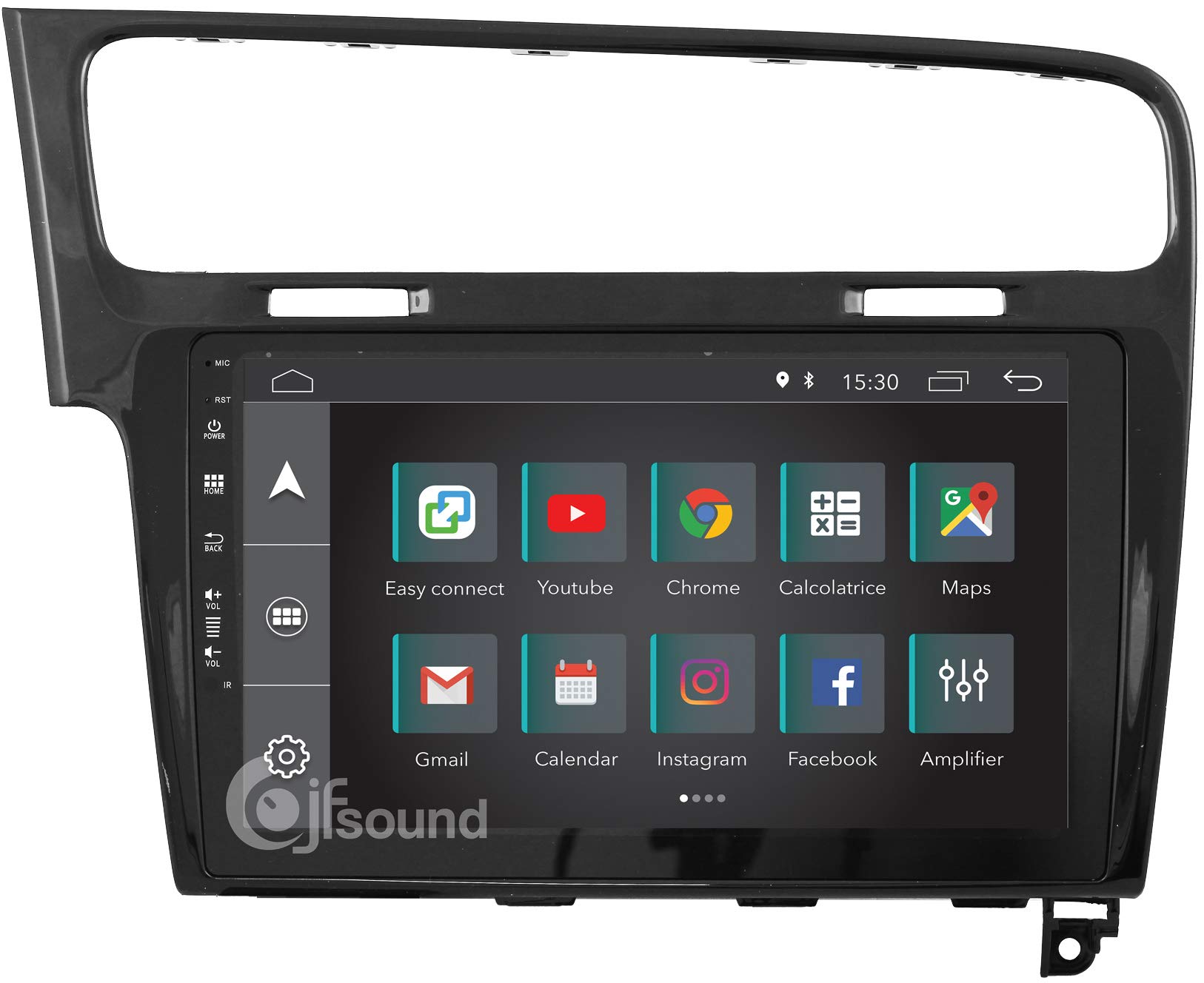 Jfsound, Autoradio Custom Fit, Golf 7, con Android 8.1 4Core, con 2 Porte USB Integrate, Schermo Capacitivo Fulltouch da 10”, Easyconnect