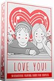 Love You Playing Cards, Red & Medieval Black Playing Cards Deck with Unique Hand Drawn Love Artwork, Deck of Playing Cards, Cool Playing Cards with Card E-Game e-Book…